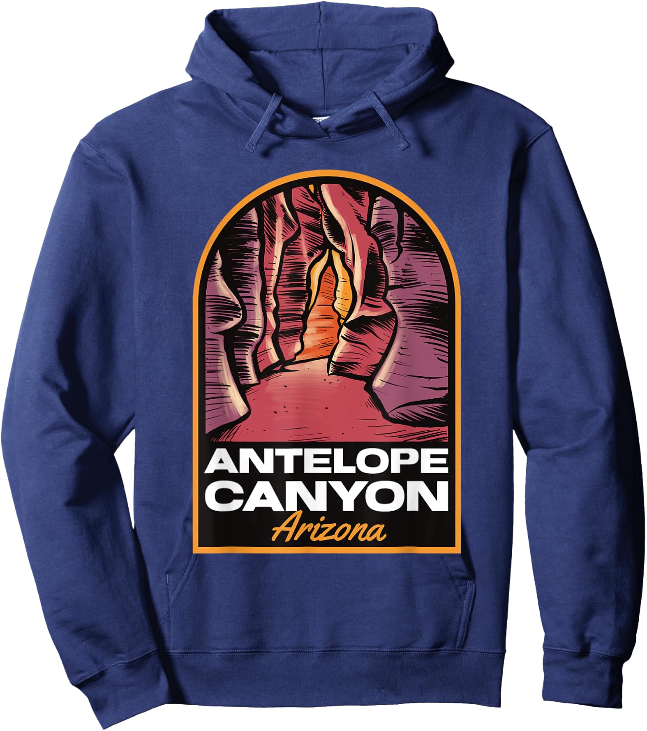 Antelope Canyon Arizona Vintage Hoodie - Hoodie | Navy