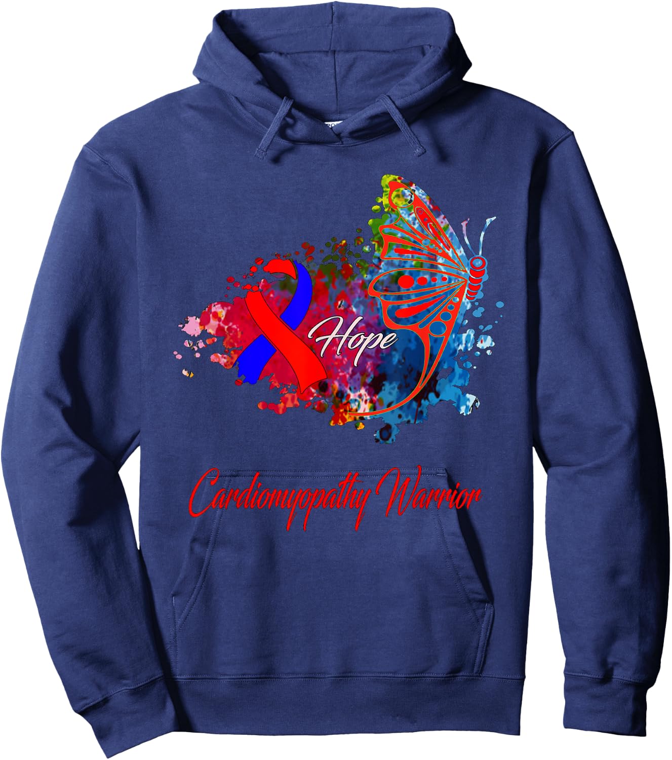 cardiomyopathy Awareness Hoodie - Hoodie | Navy