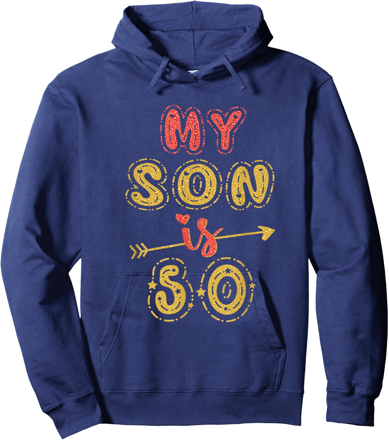 My Son Is 50 Years Old 50th Birthday Idea Hoodie - Hoodie | Navy