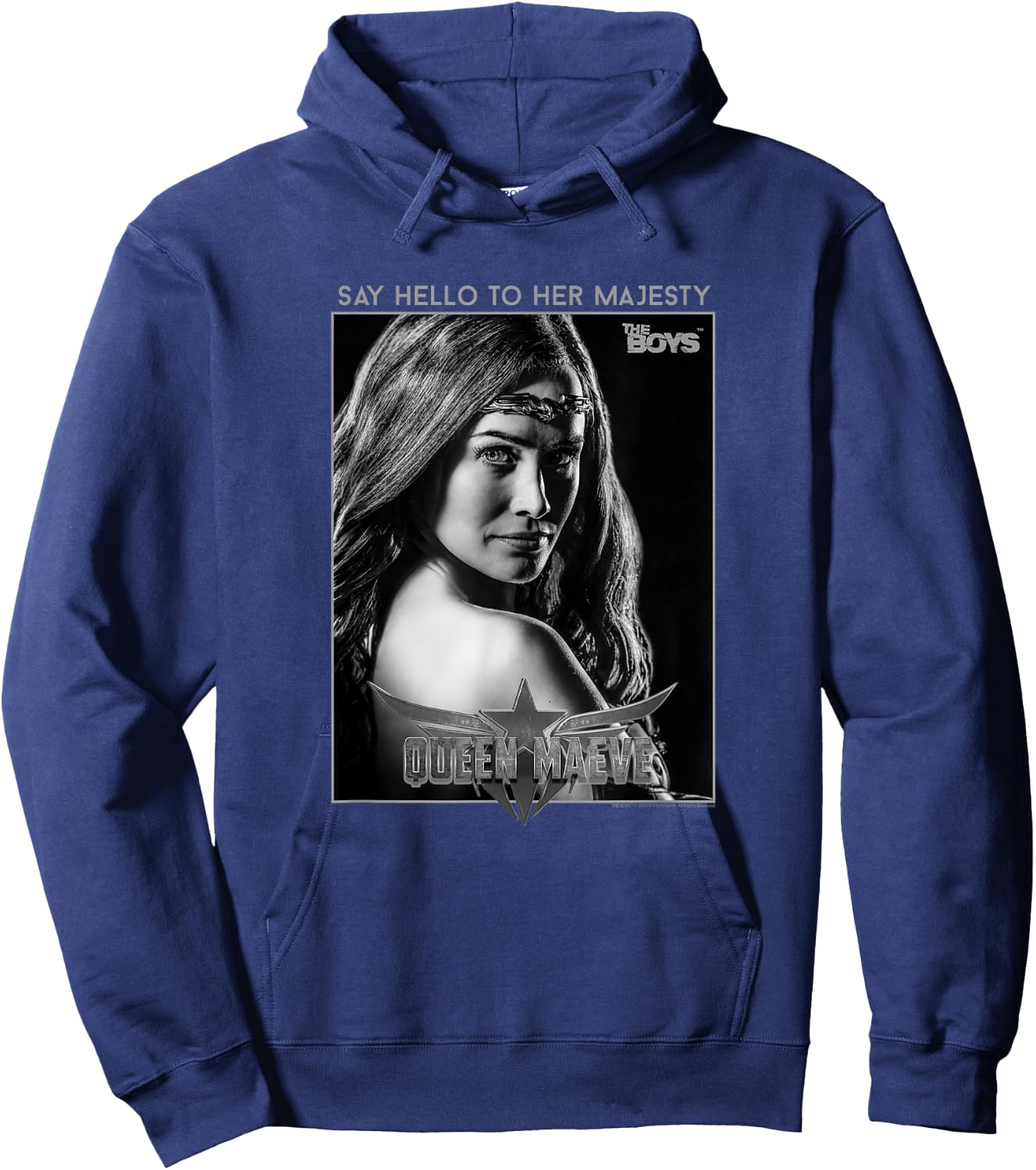 The Boys Queen Maeve Portrait Superhero TV Show Hoodie - Hoodie | Navy