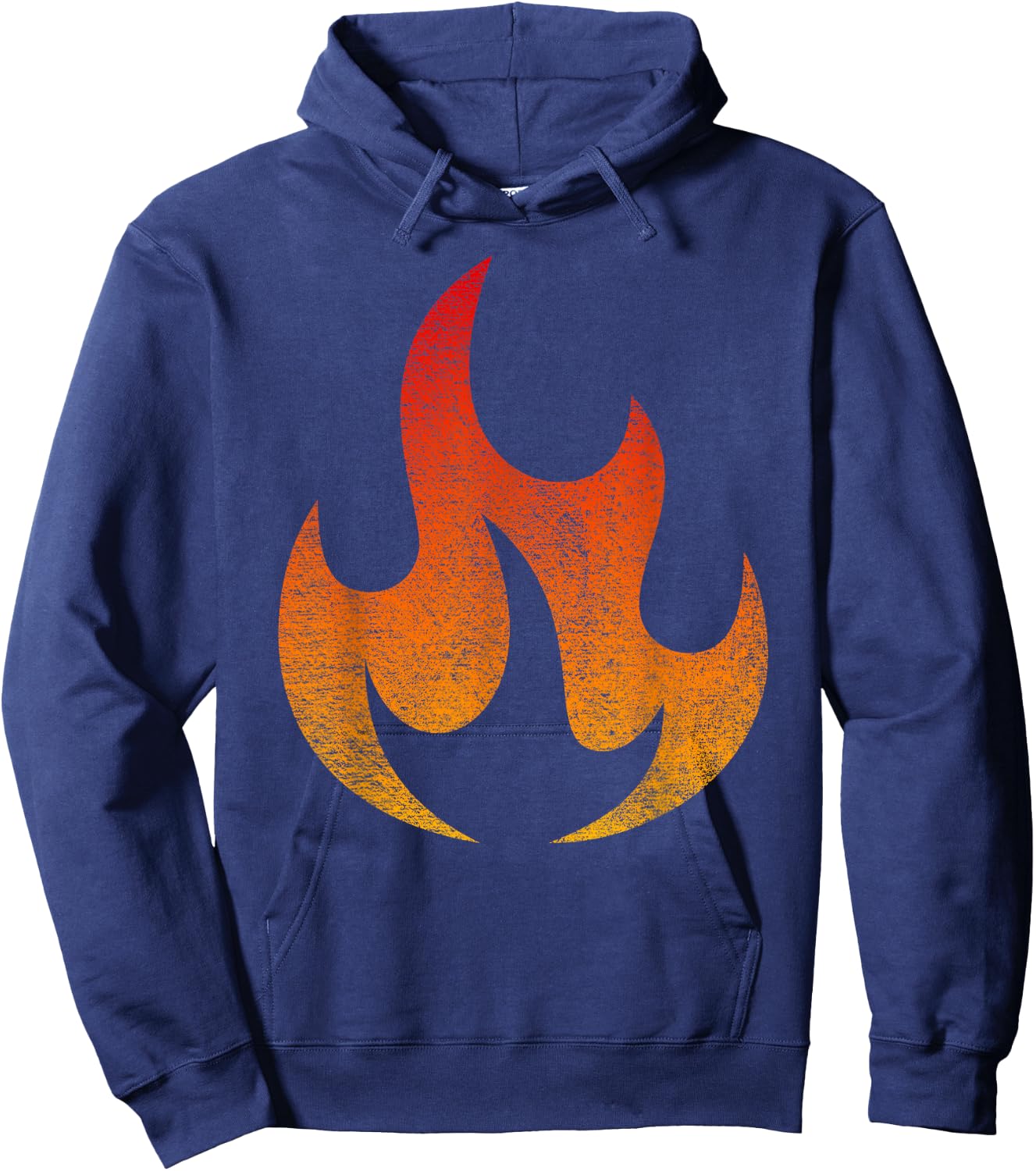 FIRE Flame Costume Halloween LIT Burning Flame Hoodie - Hoodie | Navy