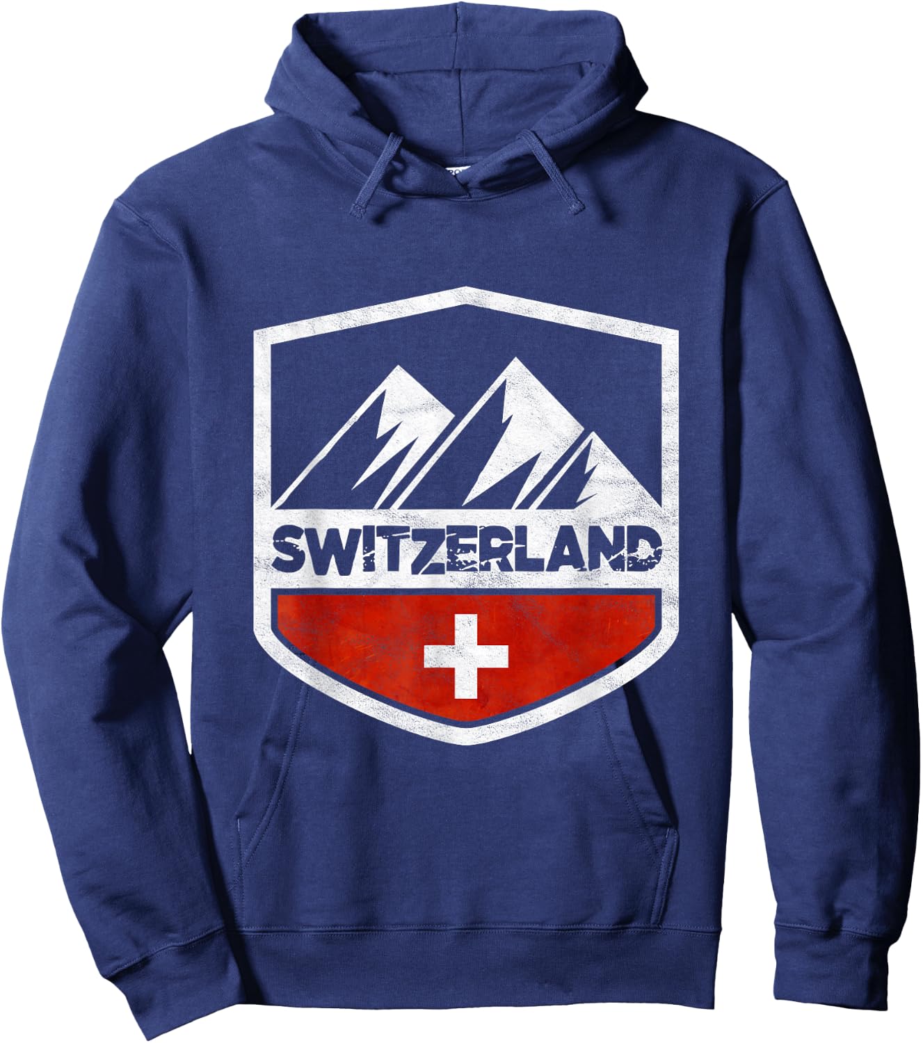 Switzerland Mountains Hoodie - Hoodie | Navy