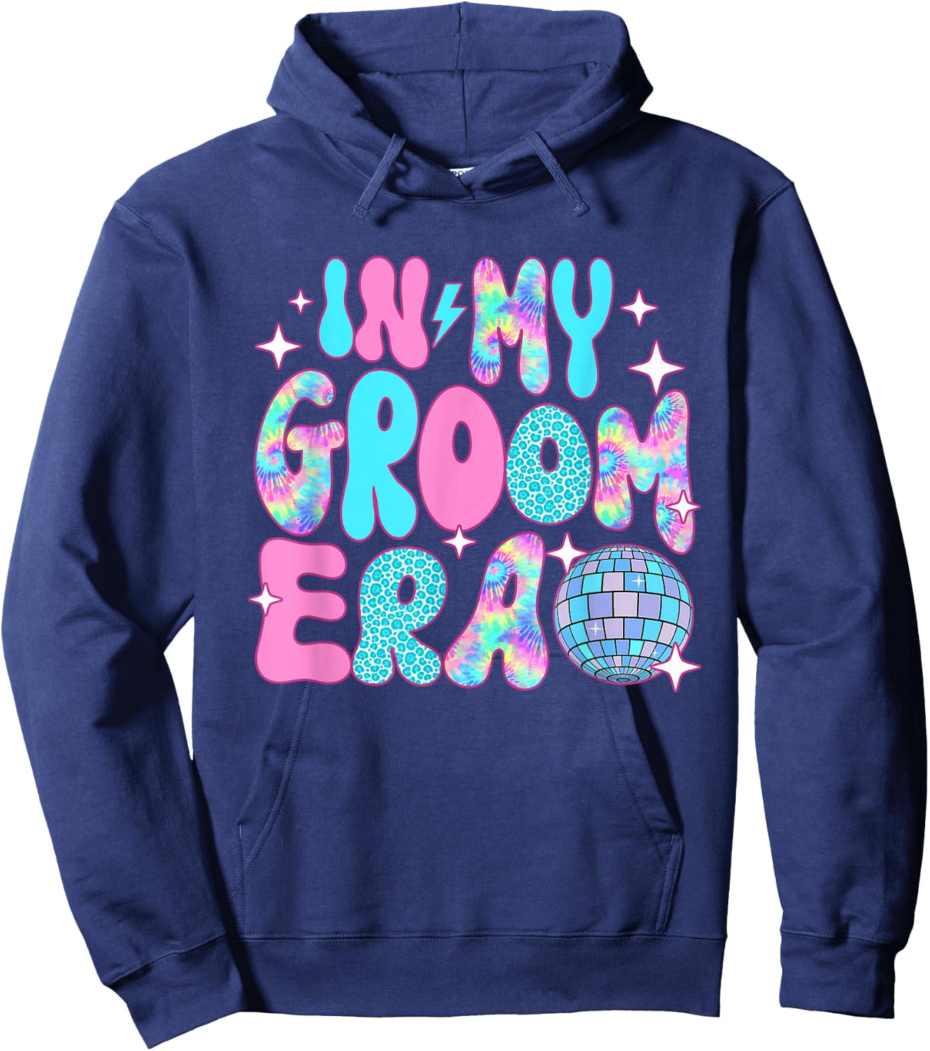 Disco In My Groom Era Hoodie - Hoodie | Navy