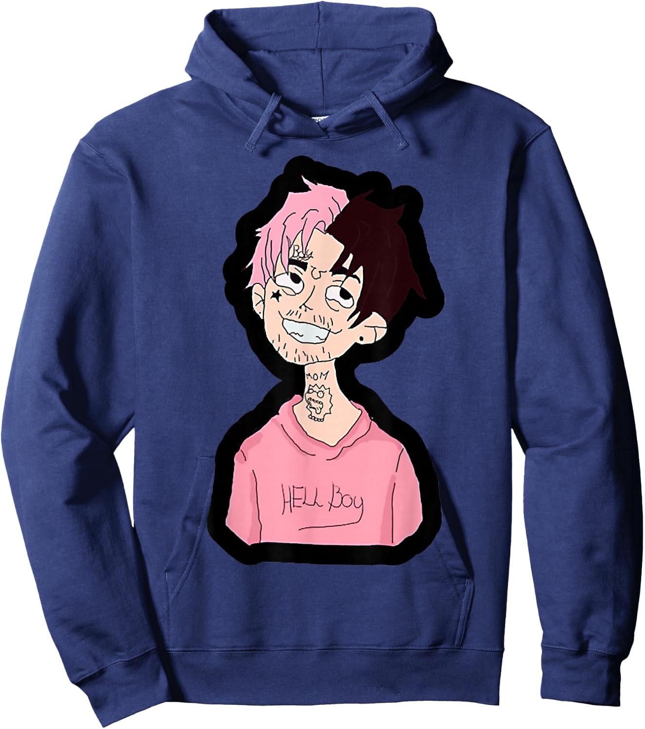 Lil Peepes Kids -Youth Black Cartoon Hoodie - Hoodie | Navy