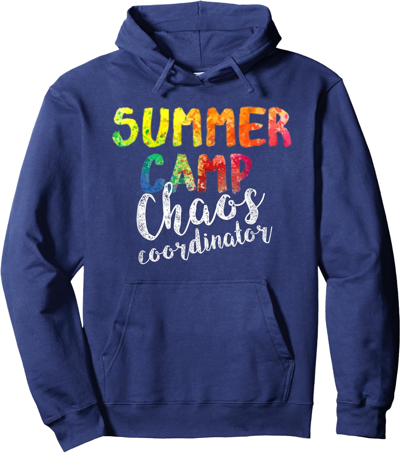 Chaos Coordinator . Funny Summer Camp Counselor Hoodie - Hoodie | Navy