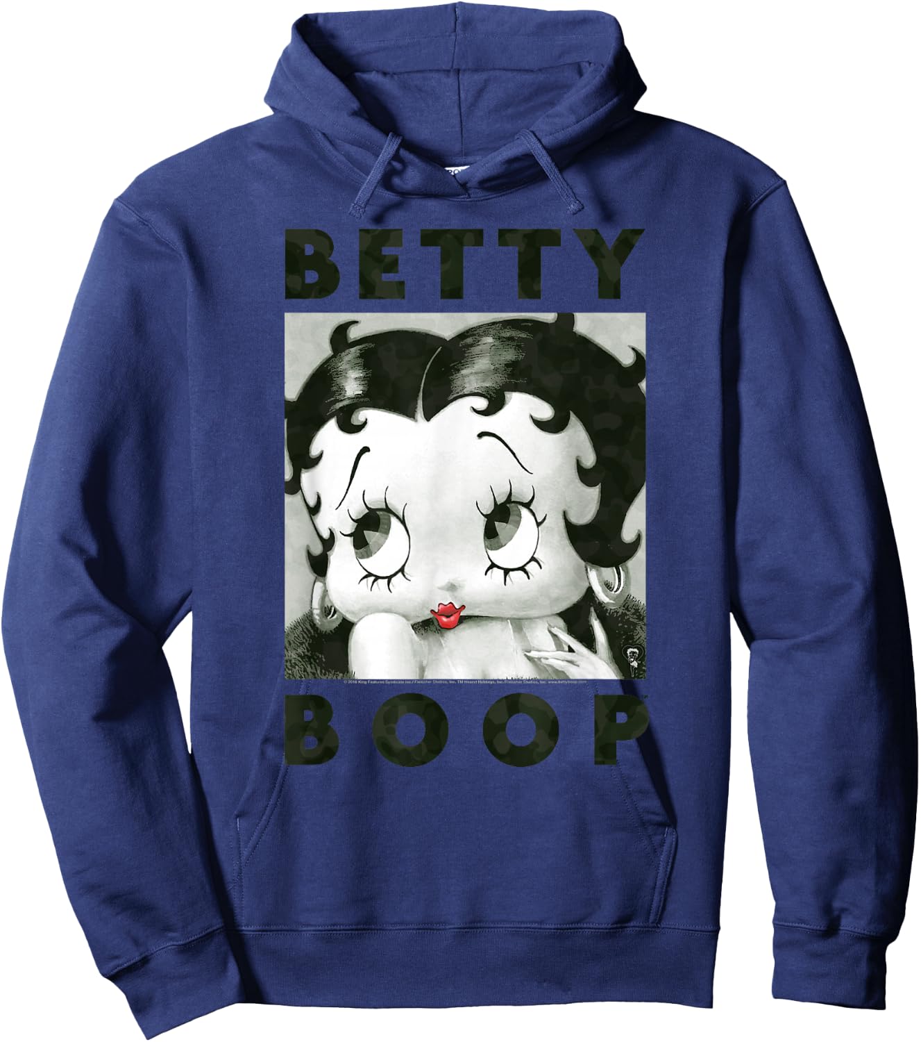 Betty Boop Camo Glamour Hoodie - Hoodie | Navy