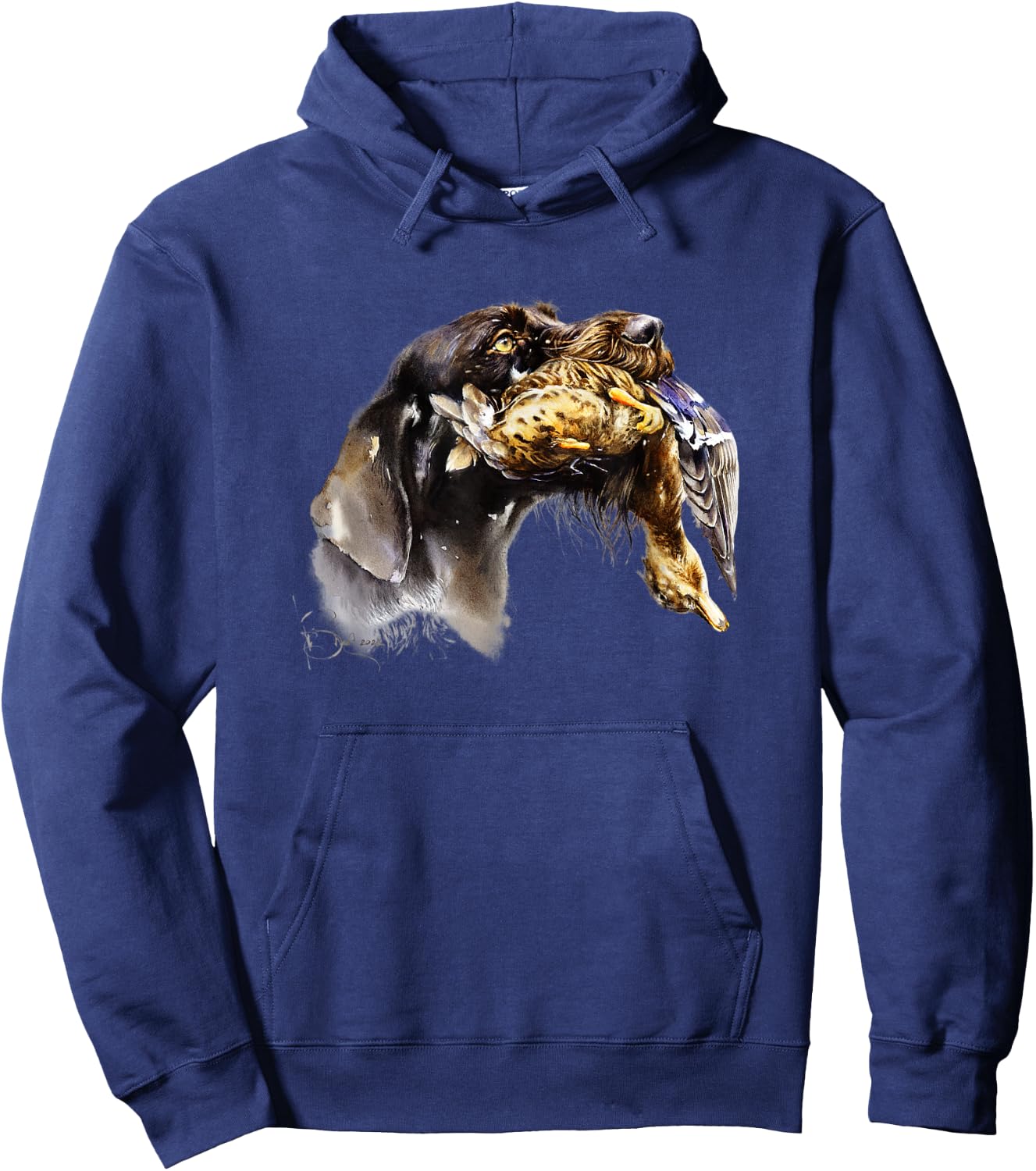 German Wirehaired Pointer Deutsch Drahthaar Hoodie - Hoodie | Navy