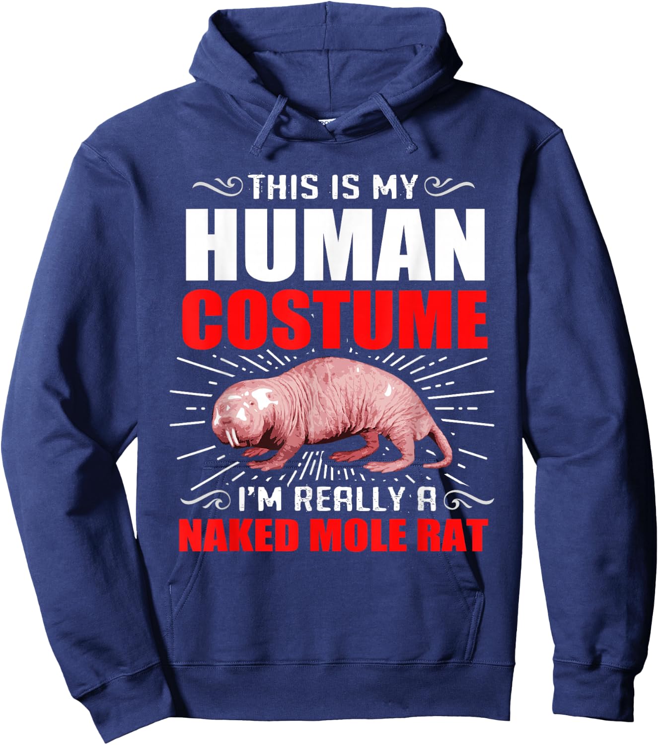 Naked Mole Rat Hoodie - Hoodie | Navy
