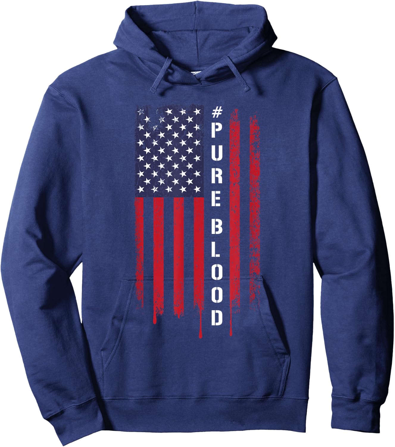 Pure Blood Movement #PUREBLOOD Hoodie - Hoodie | Navy