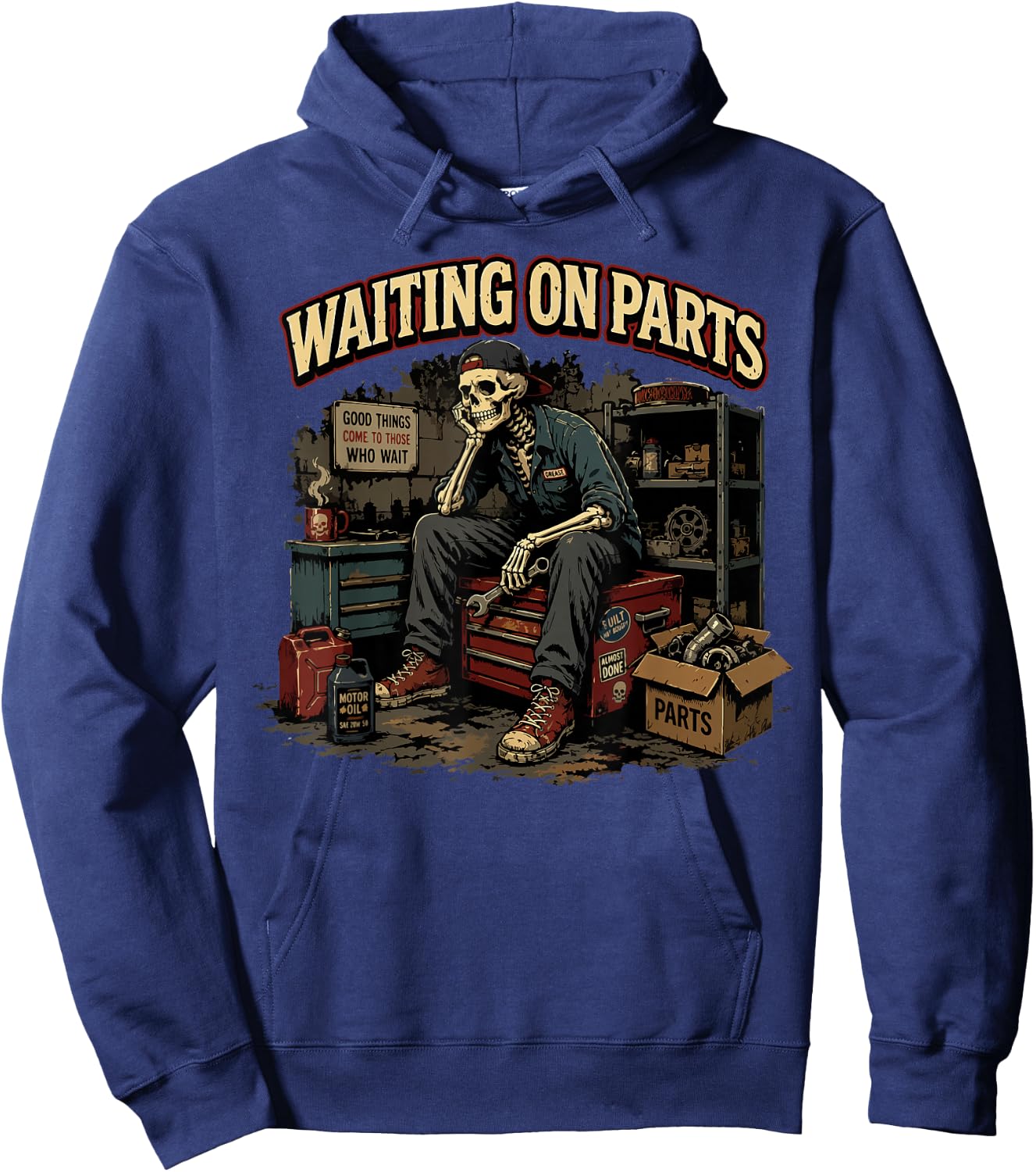 Car Technician Men Auto Repair Mechanic Hoodie - Hoodie | Navy