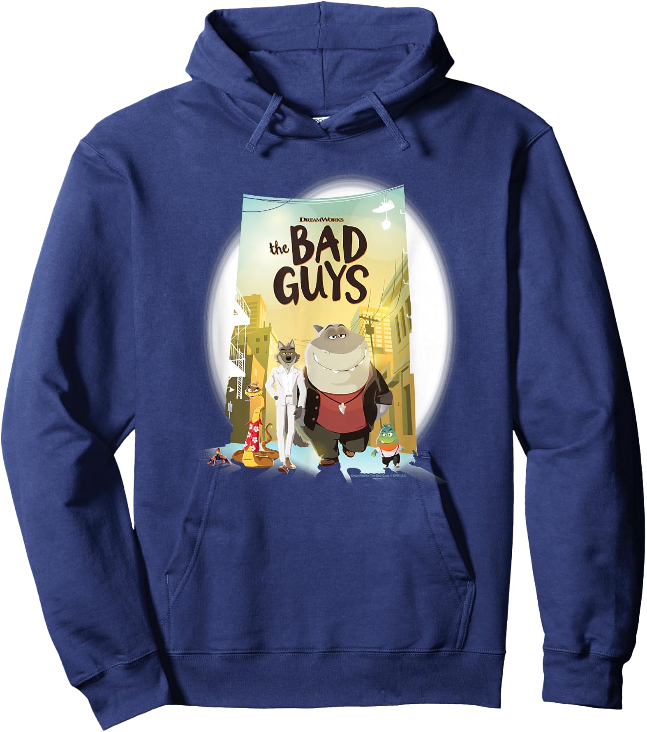 The Bad Guys Group Movie Poster Hoodie - Hoodie | Navy