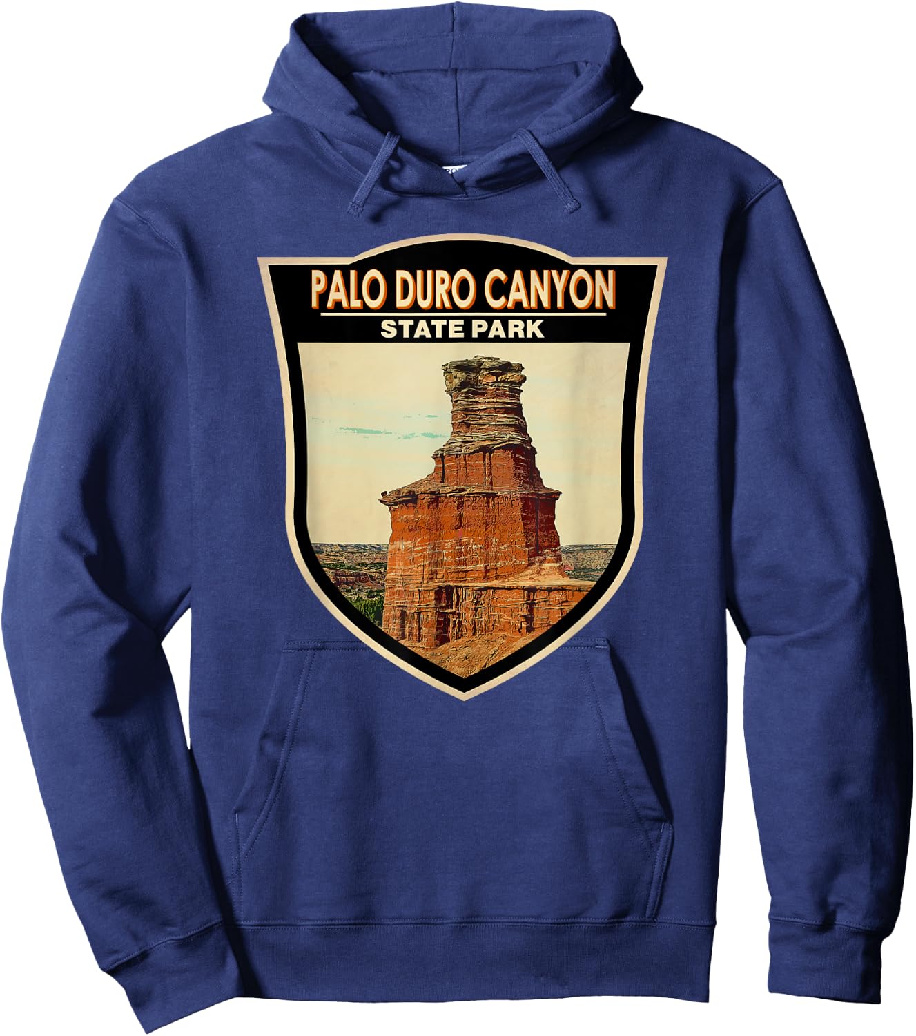 Palo Duro Canyon State Park Texas Vintage Hoodie - Hoodie | Navy