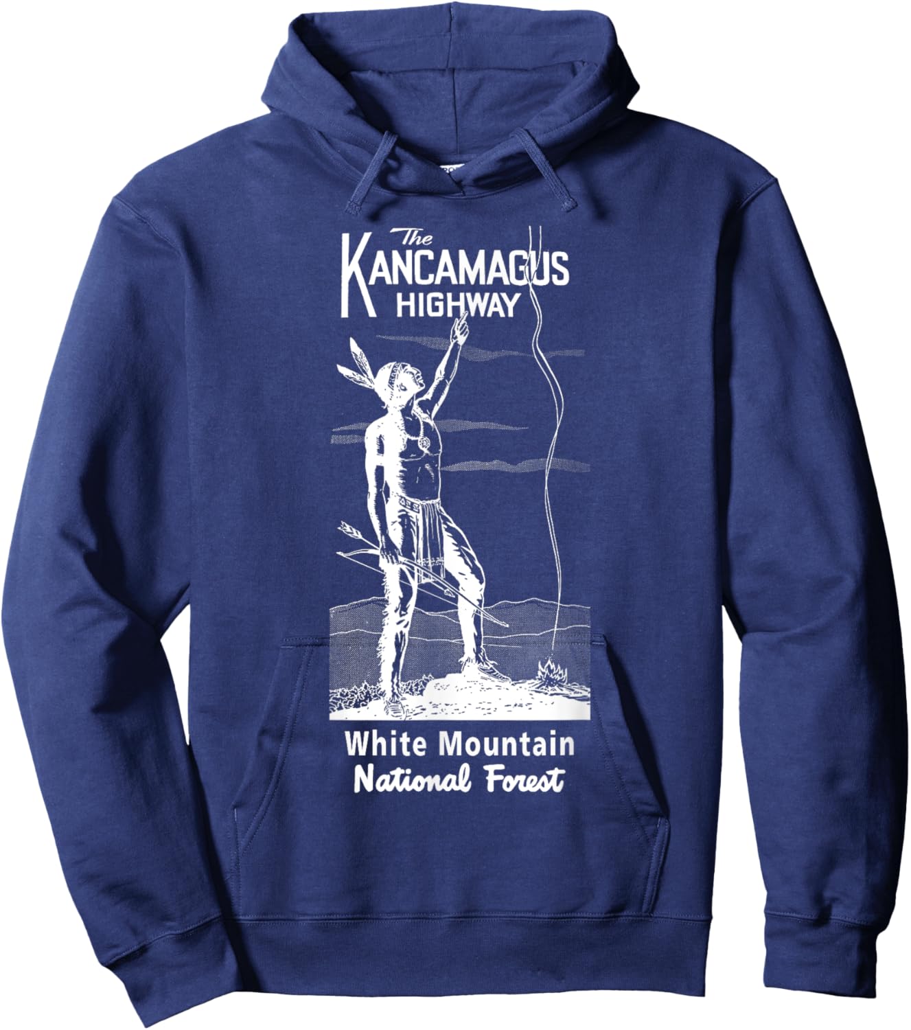 Kancamagus Scenic Highway Historic Logo Hoodie - Hoodie | Navy