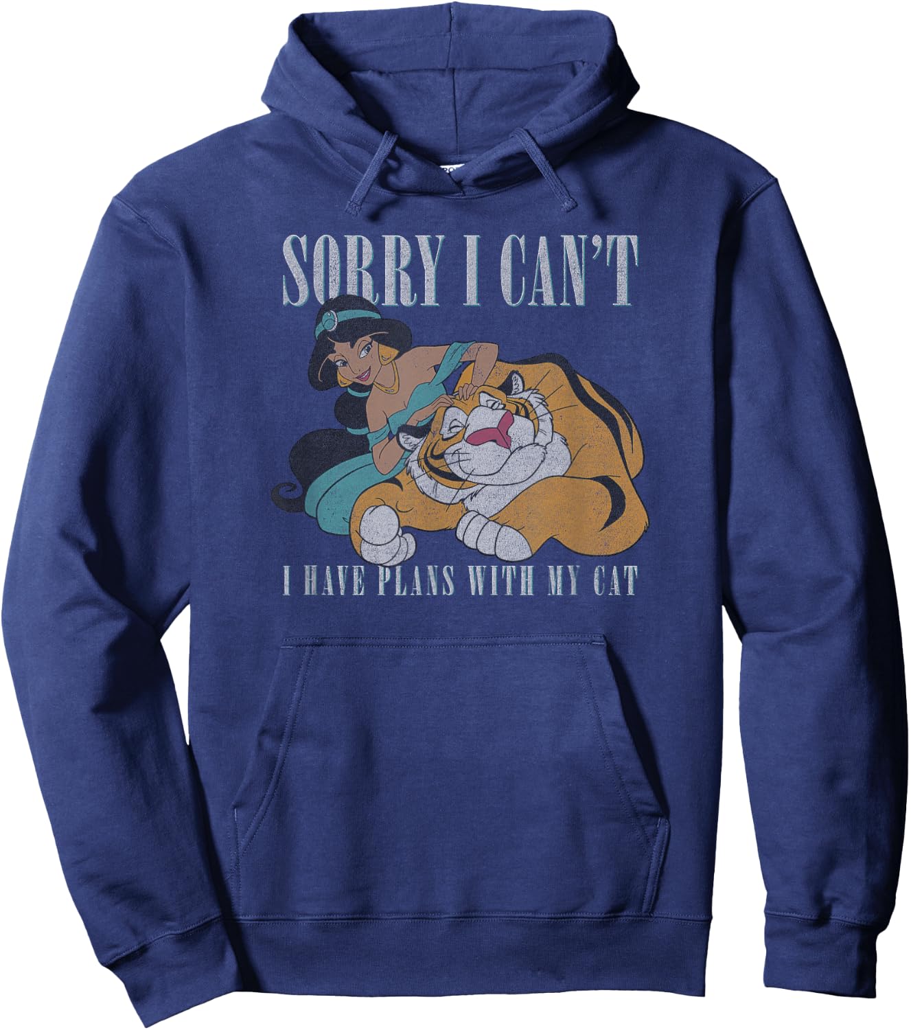 Disney Aladdin Jasmine and Rajah Sassy Quote Hoodie - Hoodie | Navy