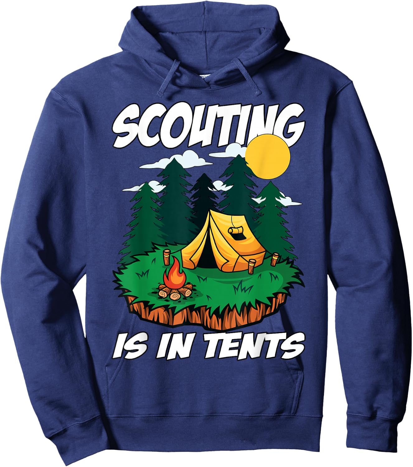 Scouting is in Tents Hoodie - Hoodie | Navy