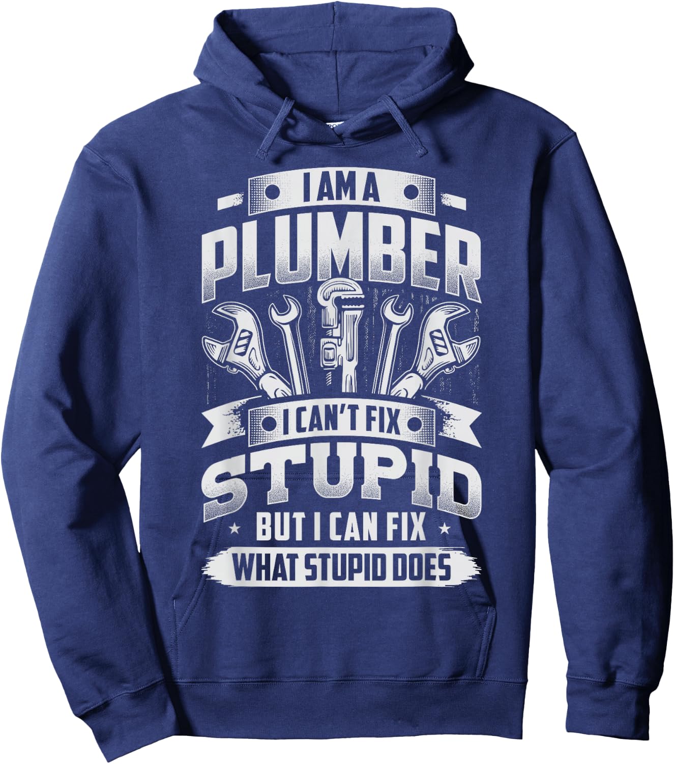 Funny Plumber Men Hoodie - Hoodie | Navy