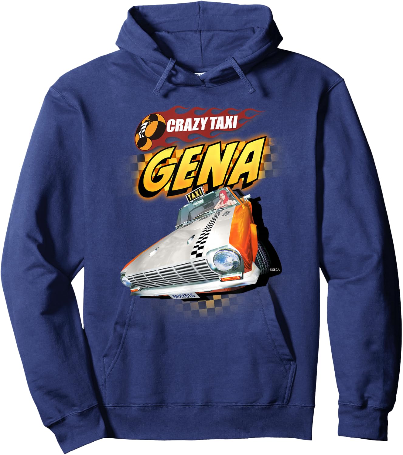 Crazy Taxi Gena Driver Hoodie - Hoodie | Navy