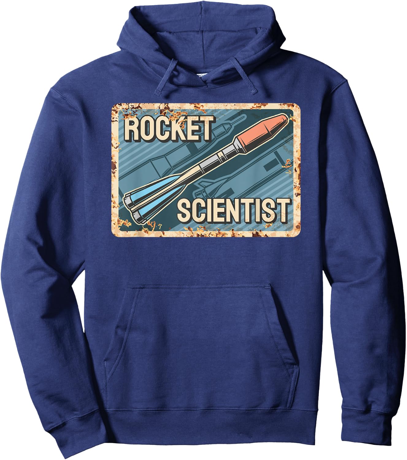 Vintage Rocket Scientist Aerospace Engineering Hoodie - Hoodie | Navy
