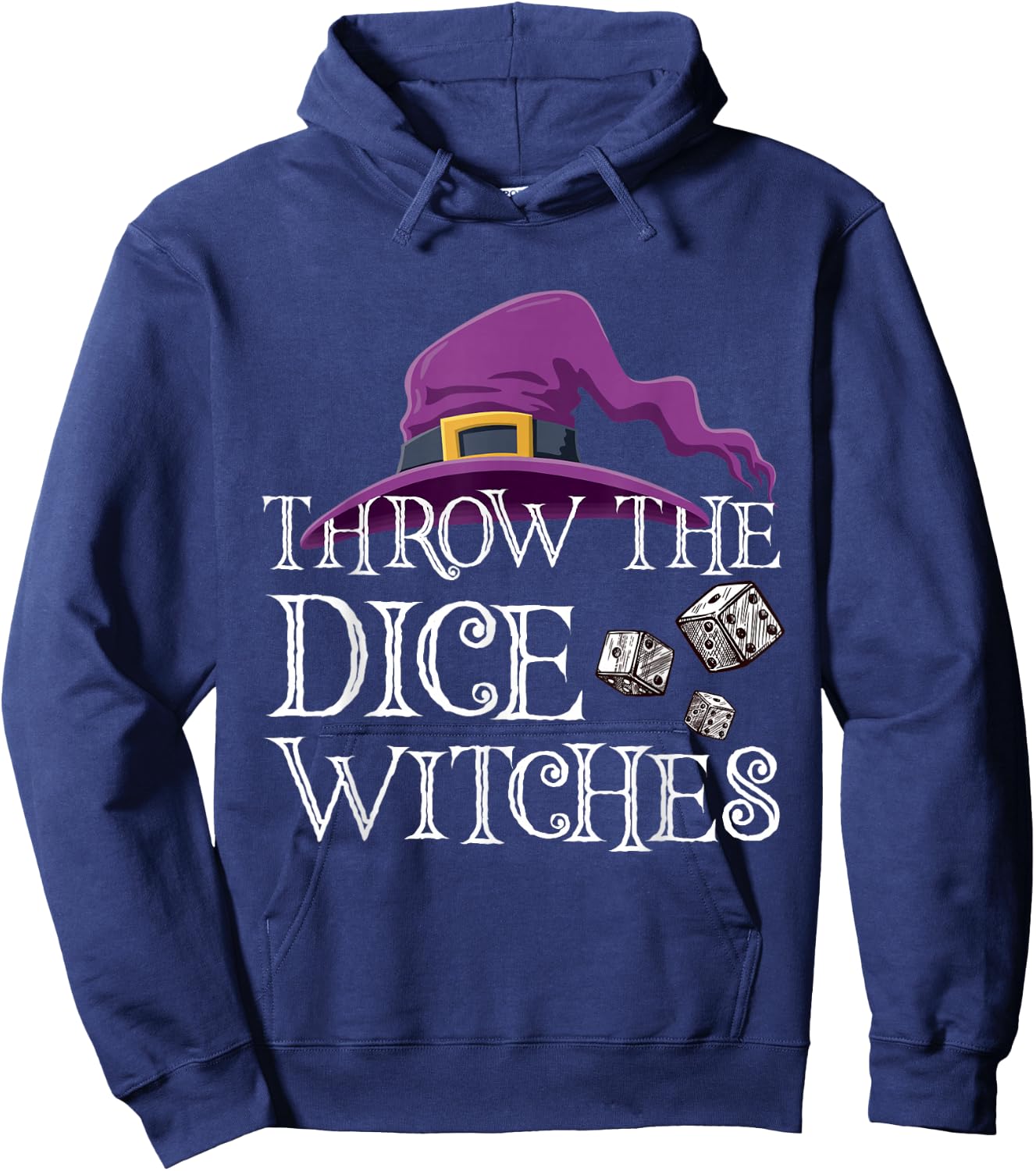 Halloween Throw the Dice Witches Bunco Hoodie - Hoodie | Navy