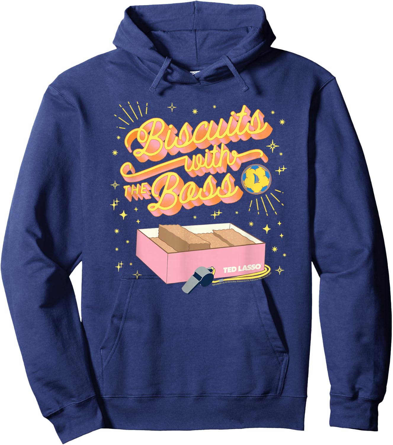 Ted Lasso Biscuits with The Boss Small Hoodie - Hoodie | Navy