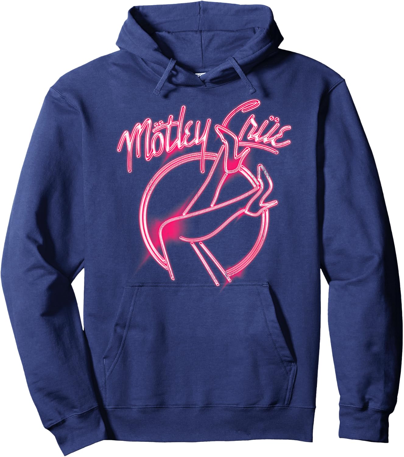 Mötley Crüe – Girls Girls Girls Pink Neon Heels Hoodie - Hoodie | Navy