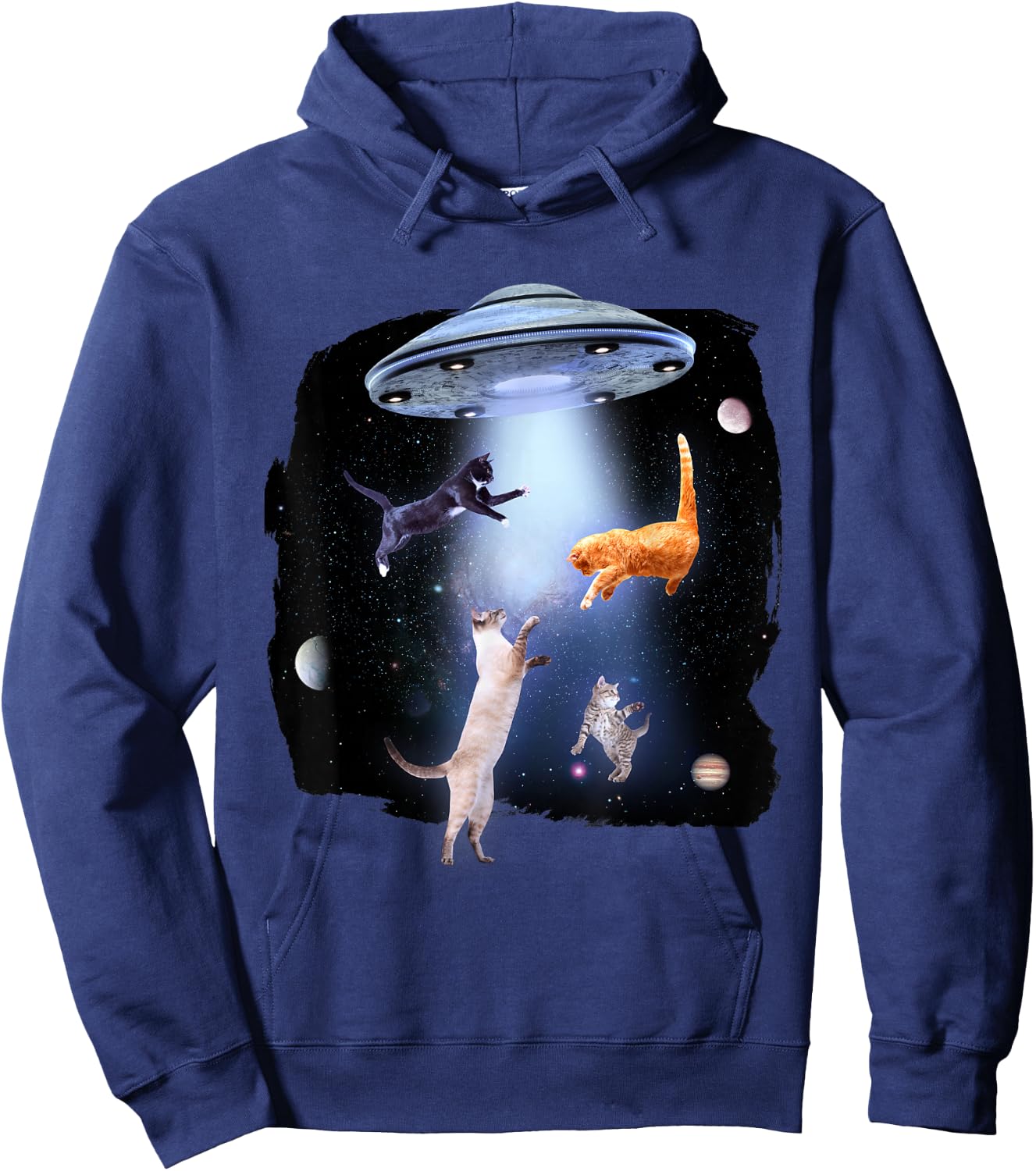 Cat Funny Cat Design Hoodie - Hoodie | Navy