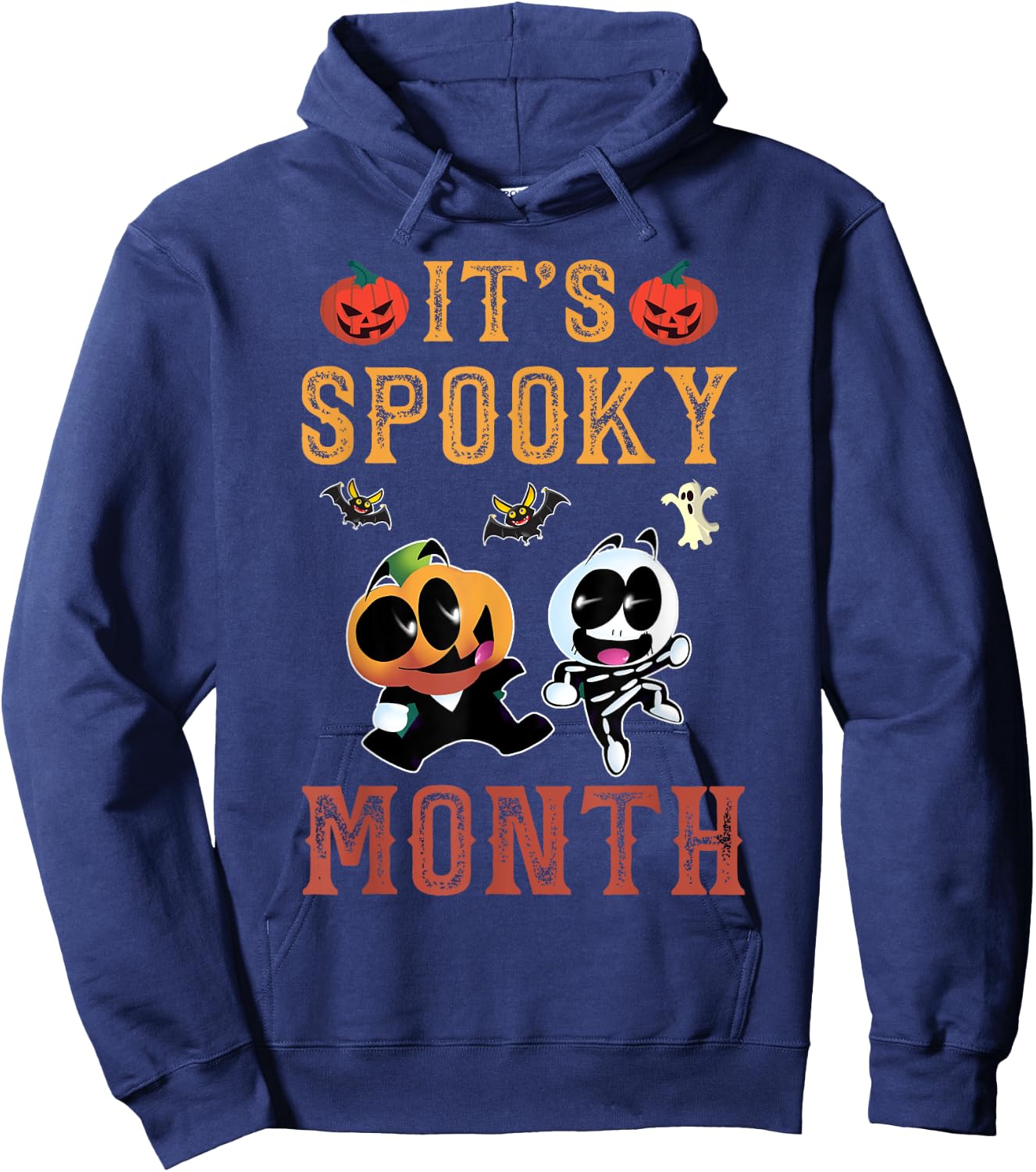 It's Spooky Month Retro for Boy kids Hoodie - Hoodie | Navy