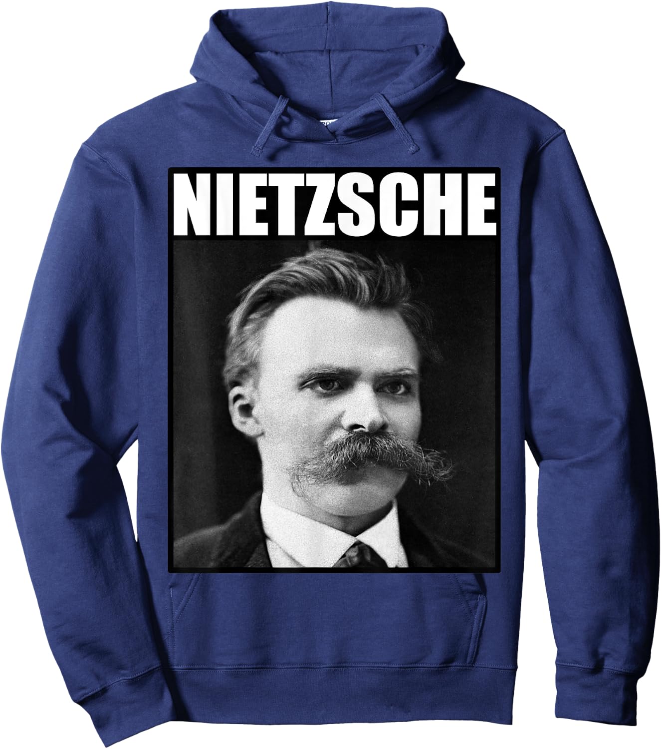 Friedrich Nietzsche | Philosopher | Portrait Hoodie - Hoodie | Navy