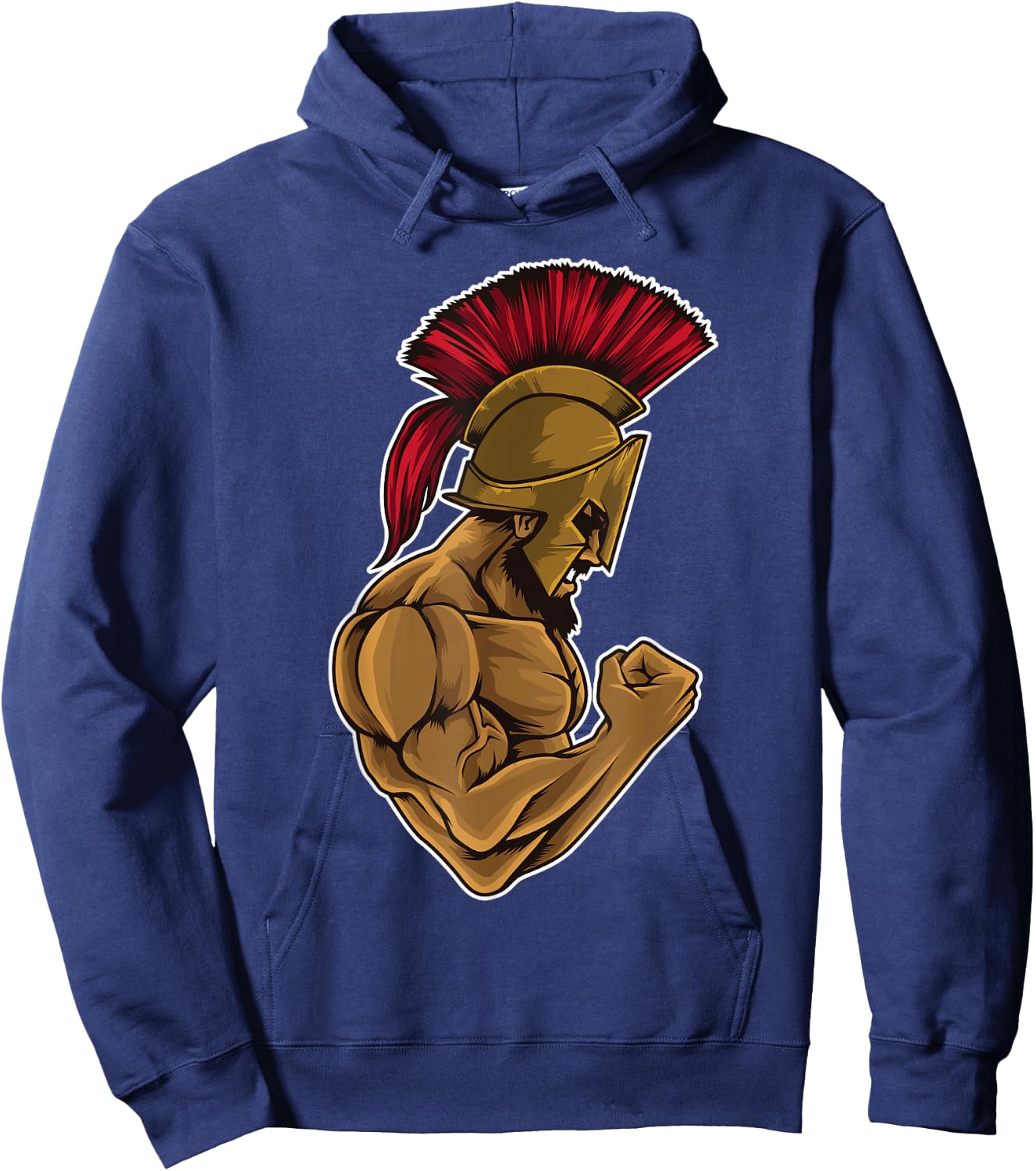 Spartan At The Gym - Muscle Fitness Training Hoodie - Hoodie | Navy