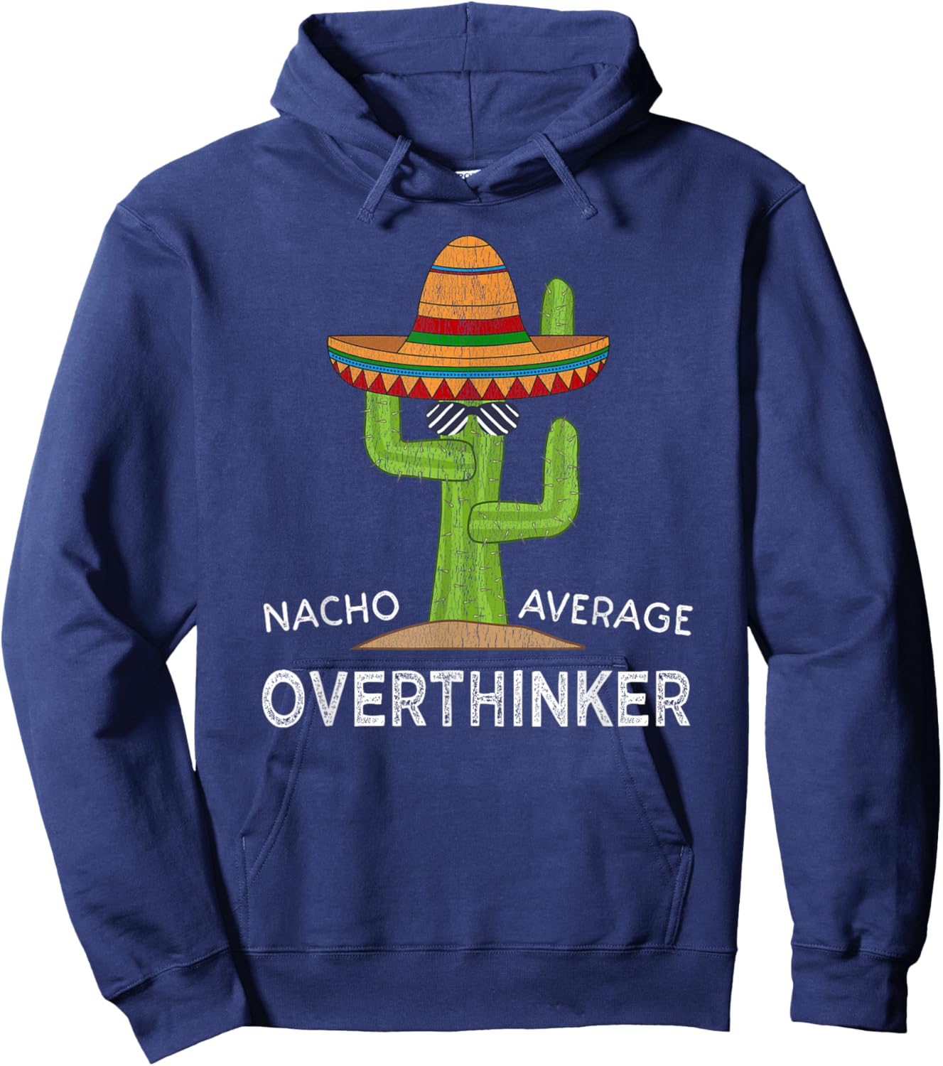 Funny Overthinking Overthinker Hoodie - Hoodie | Navy