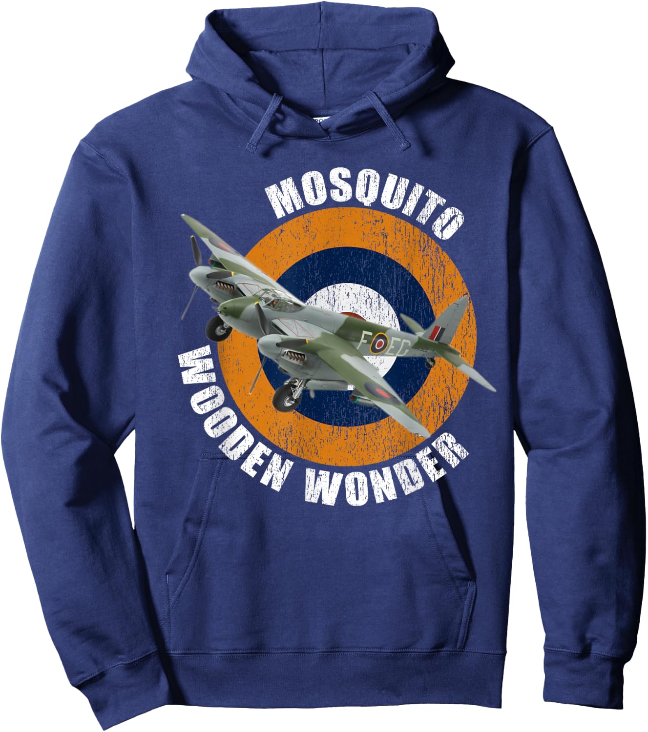 Famous WW2 Plane DH-98 Mosquito Fighter Plane Hoodie - Hoodie | Navy