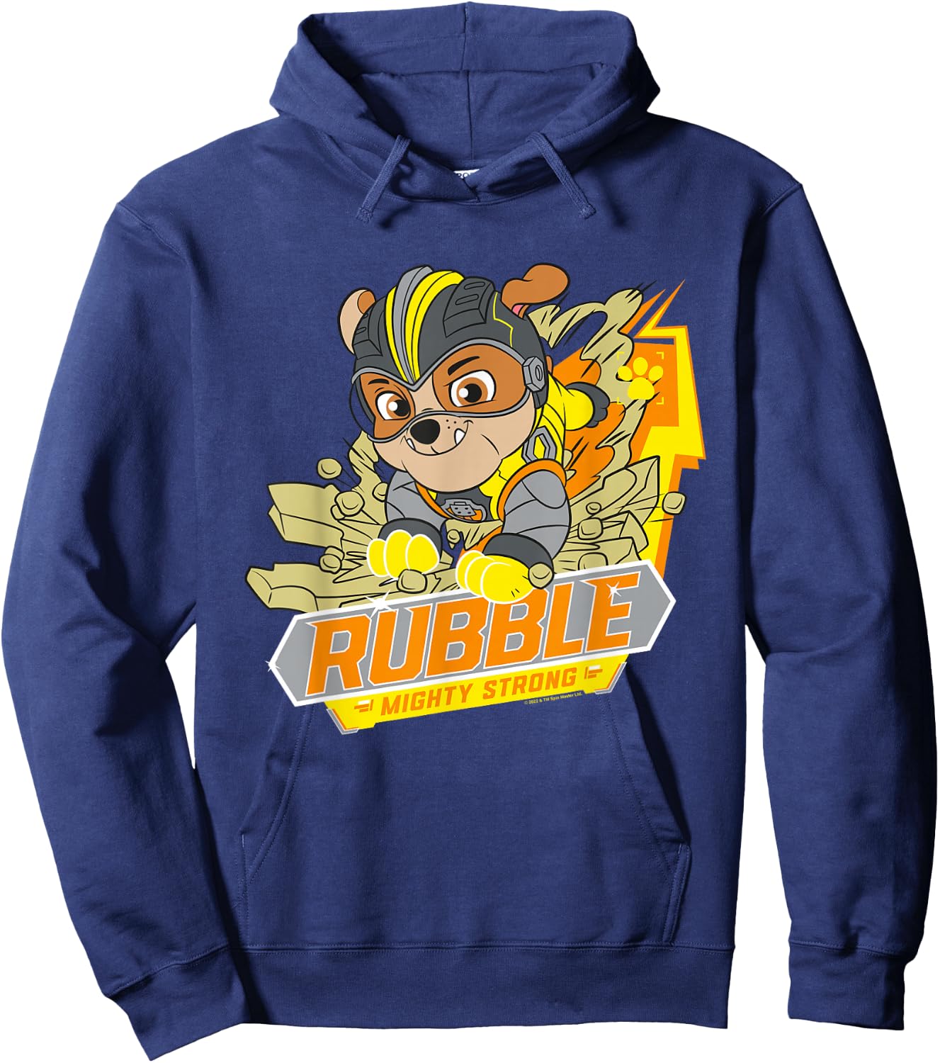 Paw Patrol Rubble Mighty Strong Hoodie - Hoodie | Navy