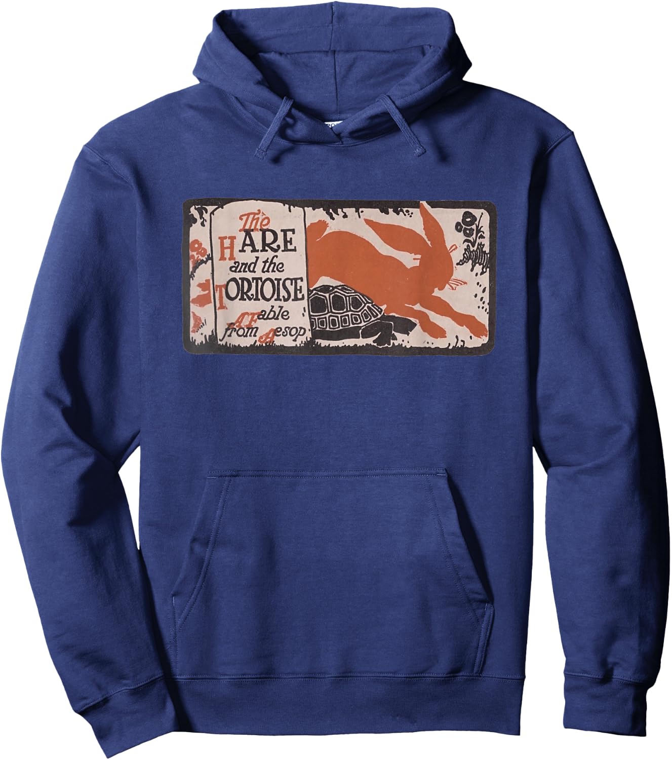 Aesop's Fables Tortoise and The Hare Hoodie - Hoodie | Navy