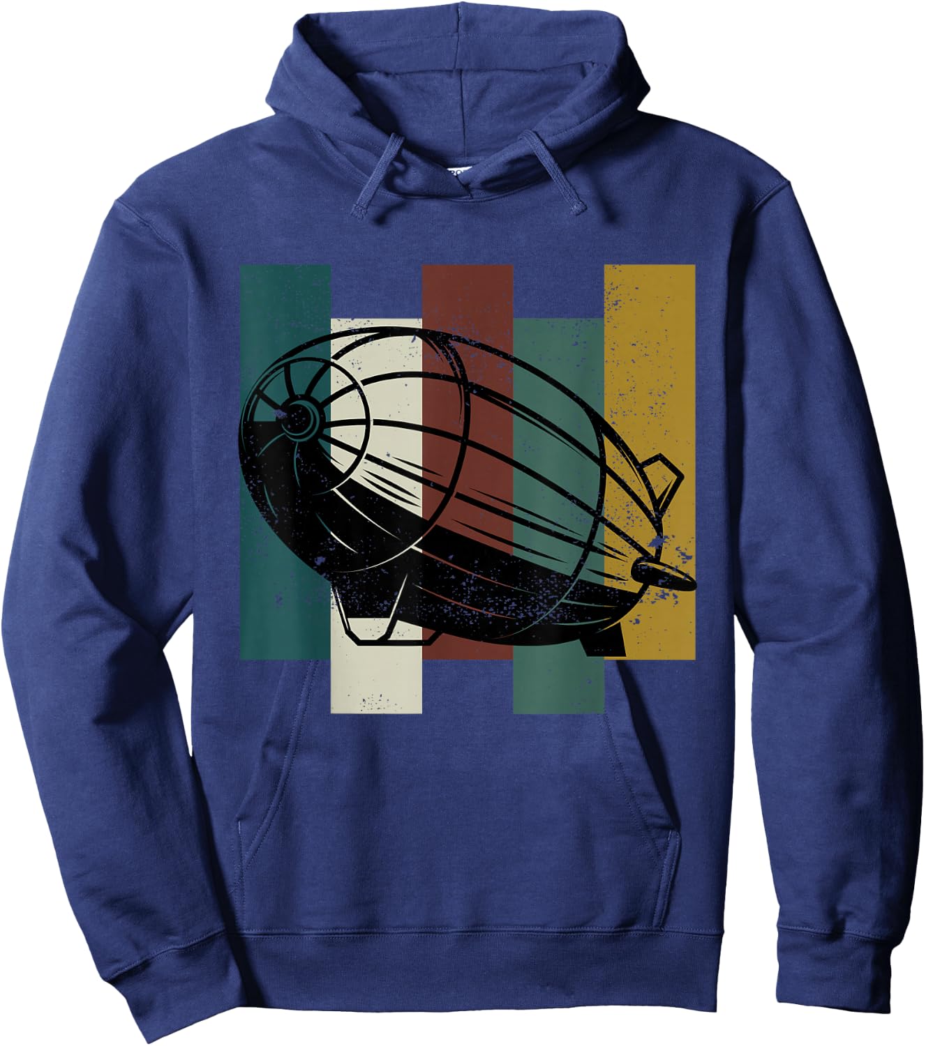 Zeppelin Retro Pilot Airship Vintage Hoodie - Hoodie | Navy