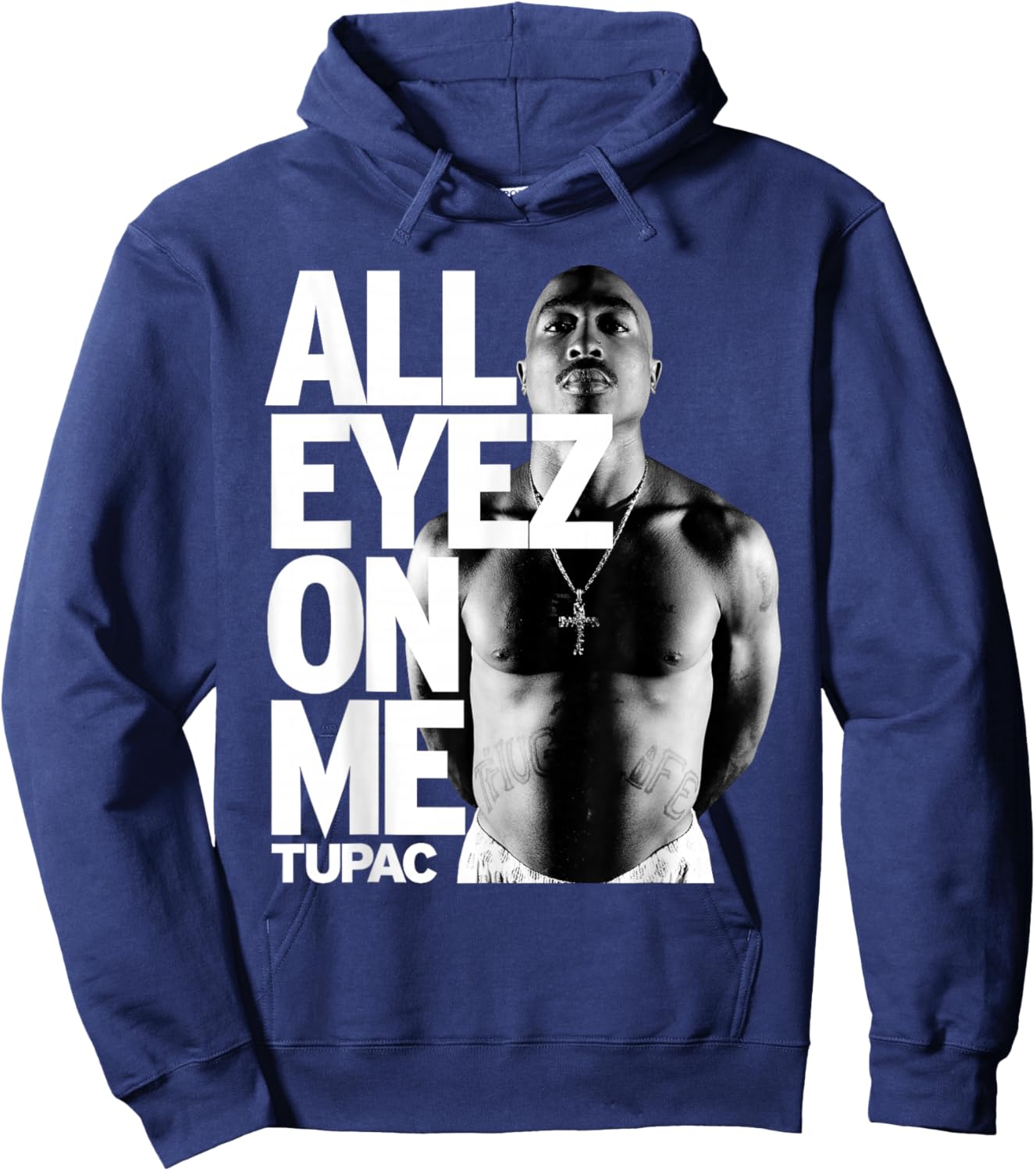 Tupac All Eyez On Me Hoodie - Hoodie | Navy