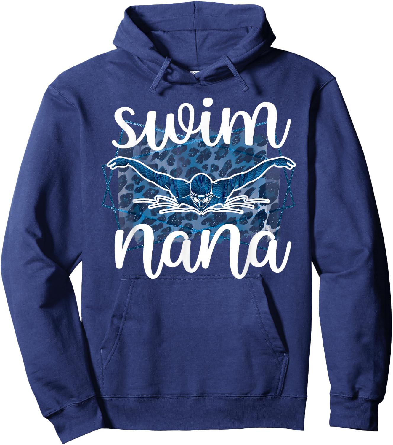 Proud Swim Nana Of A Swimmer Nana Grandma Hoodie - Hoodie | Navy