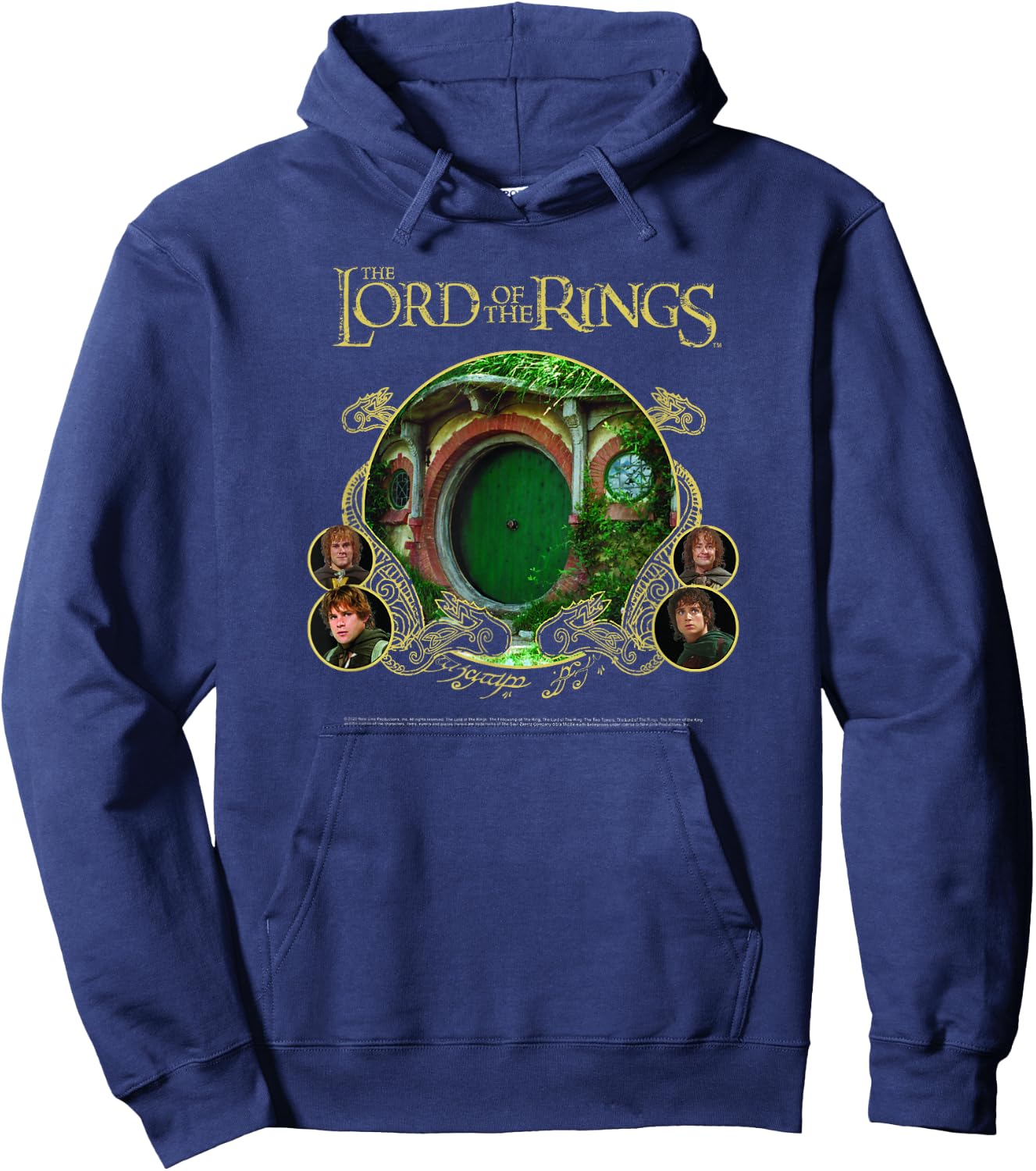 Lord of The Rings Shire Group Poster Hoodie - Hoodie | Navy