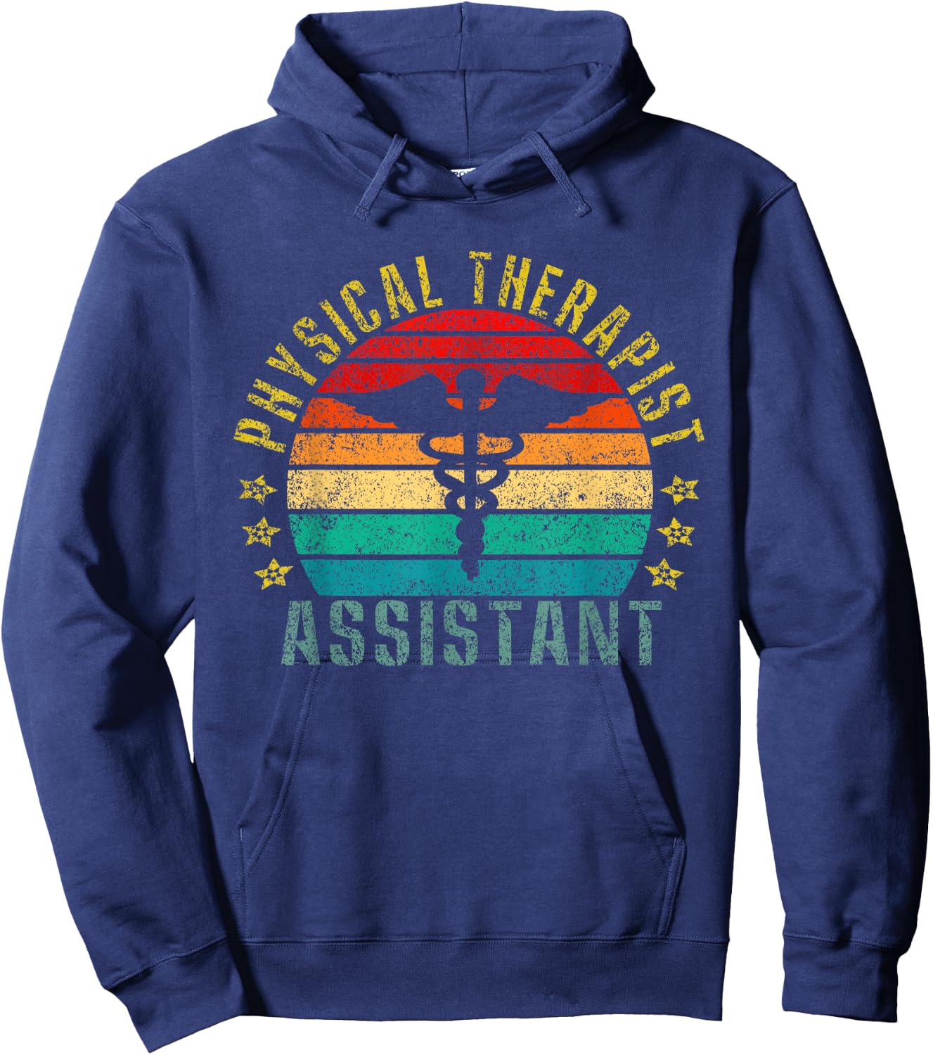 Physical Therapist Assistant Funny Retro Hoodie - Hoodie | Navy