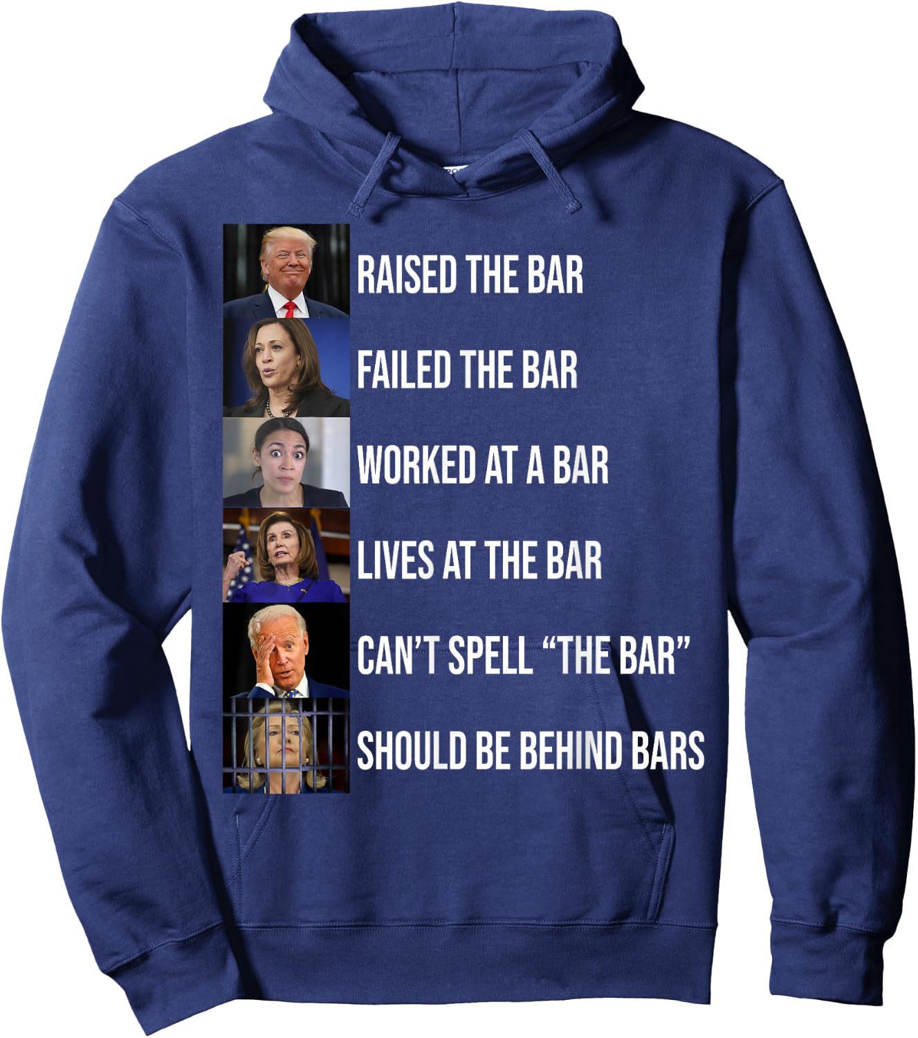 Trump Raised The Bar Failed The Bar Hoodie - Hoodie | Navy
