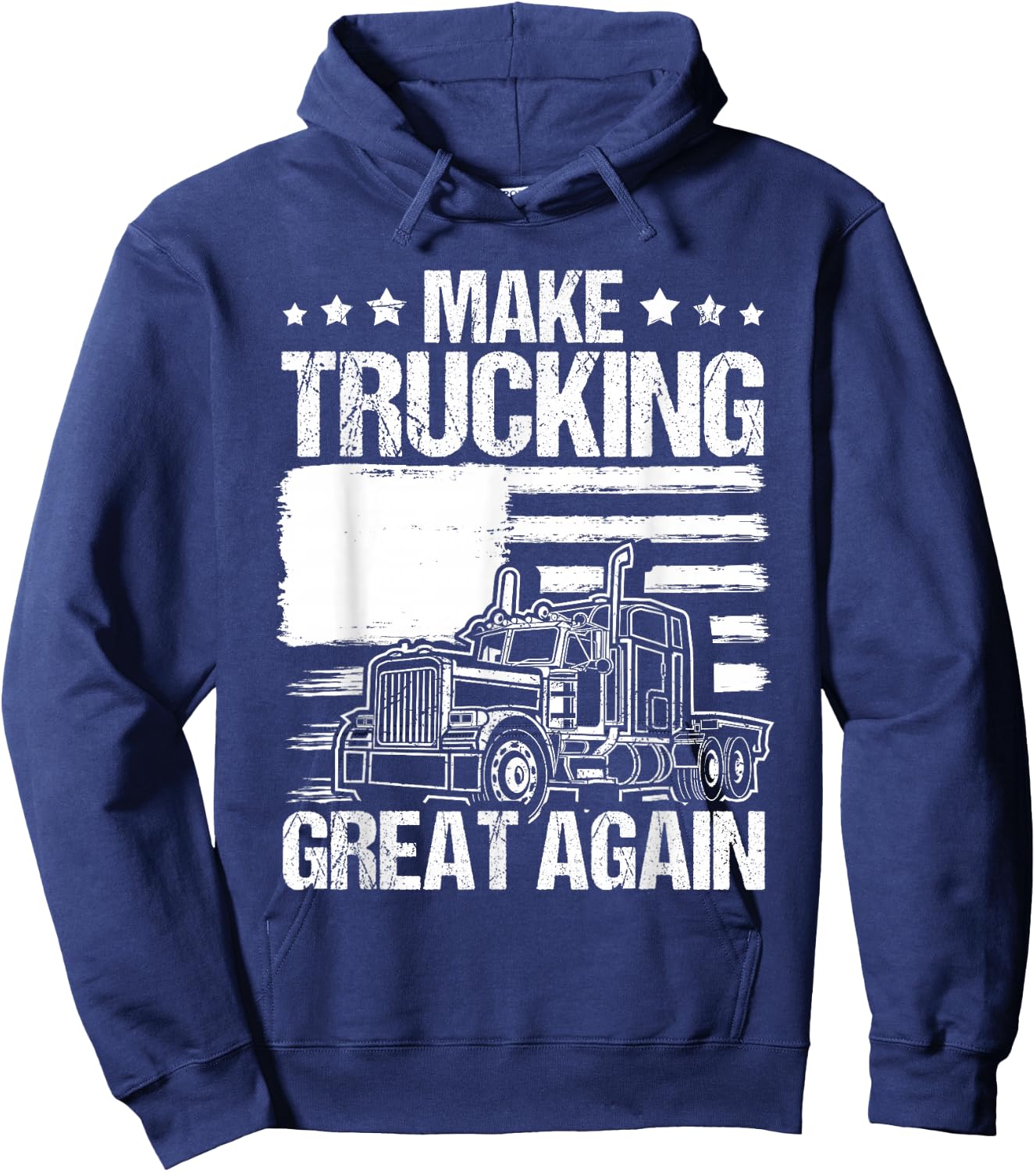 Make Trucking Great Again Trucking Hoodie - Hoodie | Navy