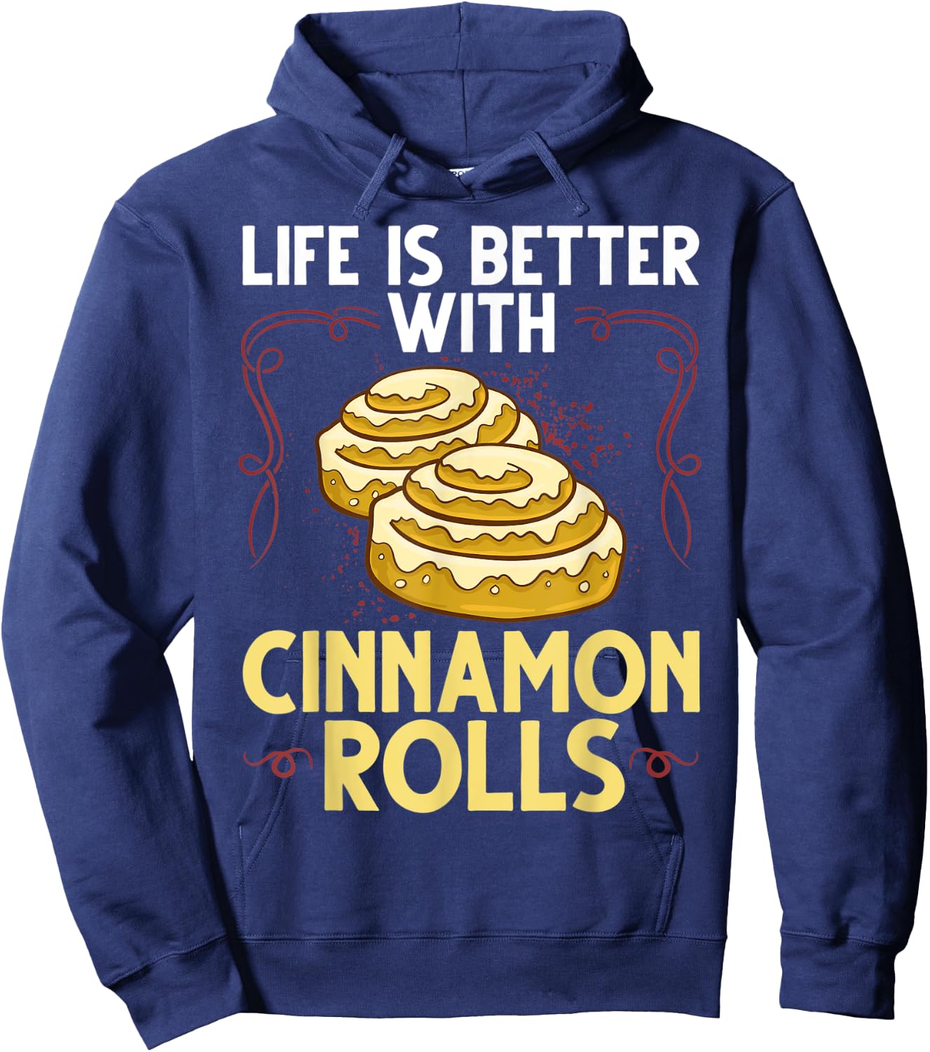 Cinnamon Roll Buns Recipe Gluten Free Keto Hoodie - Hoodie | Navy