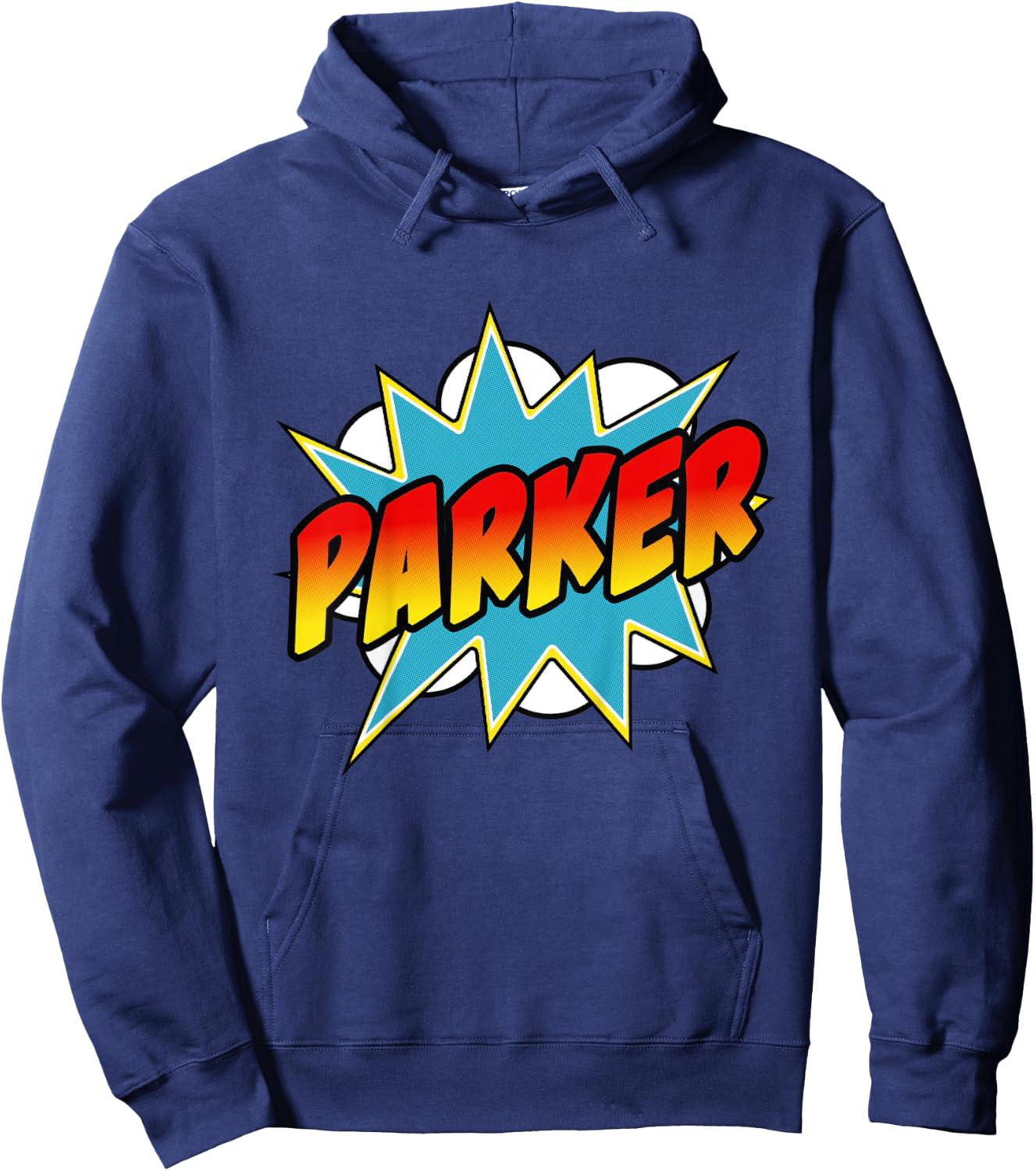 Kids Boys Parker Name Comic Book Superhero Hoodie - Hoodie | Navy