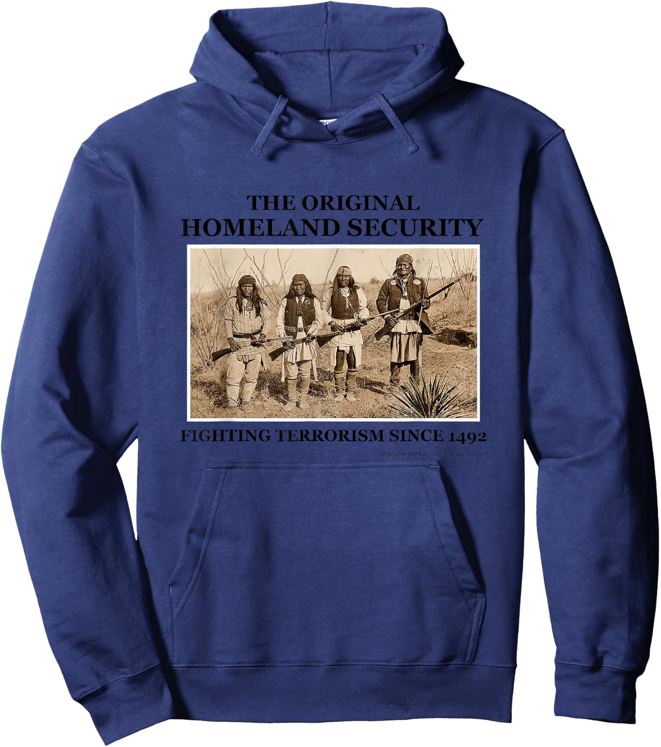 The Original Homeland Security Fight Terrorism Hoodie - Hoodie | Navy