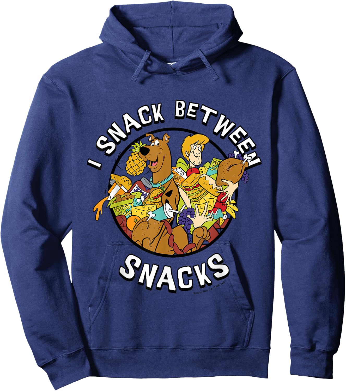 Scooby Doo I Snack Between Snacks Hoodie - Hoodie | Navy
