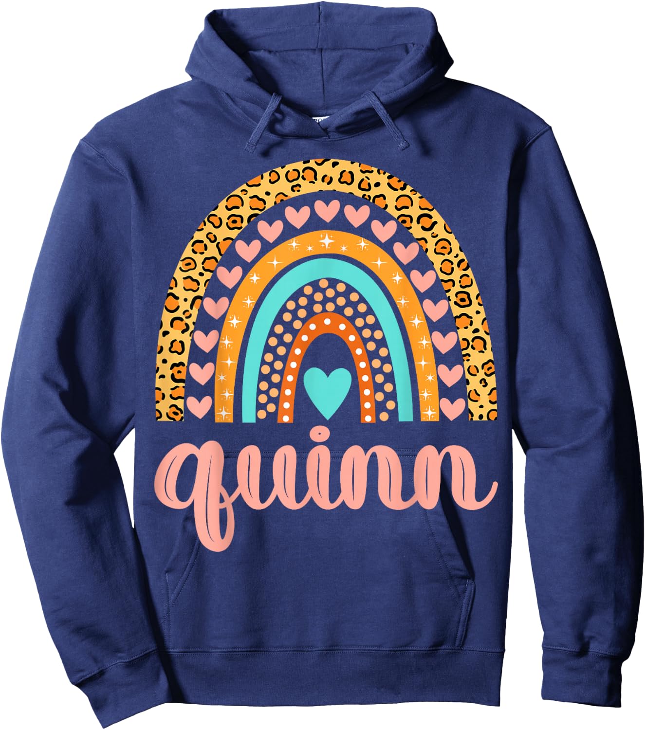 Quinn Quinn Name Birthday Shirt Gift Hoodie - Hoodie | Navy