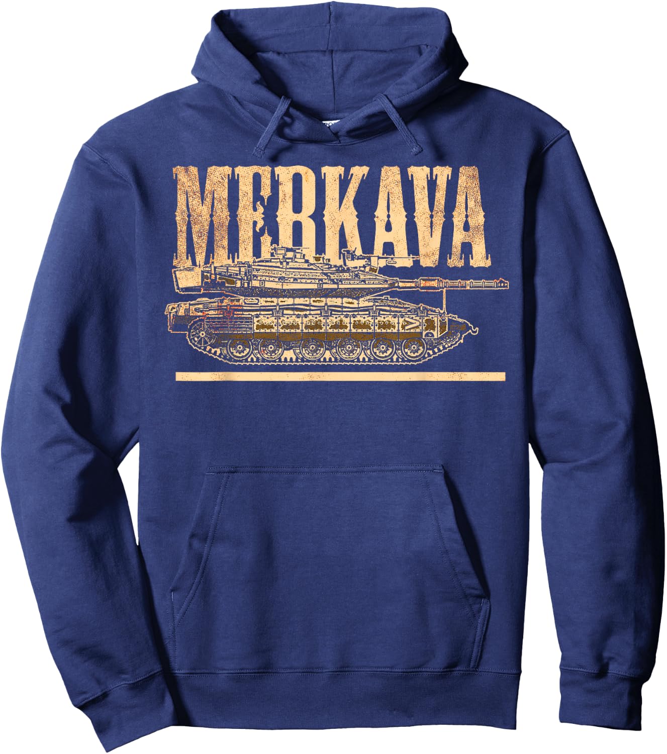 Merkava Battle Tank Israel Israeli Military Hoodie - Hoodie | Navy