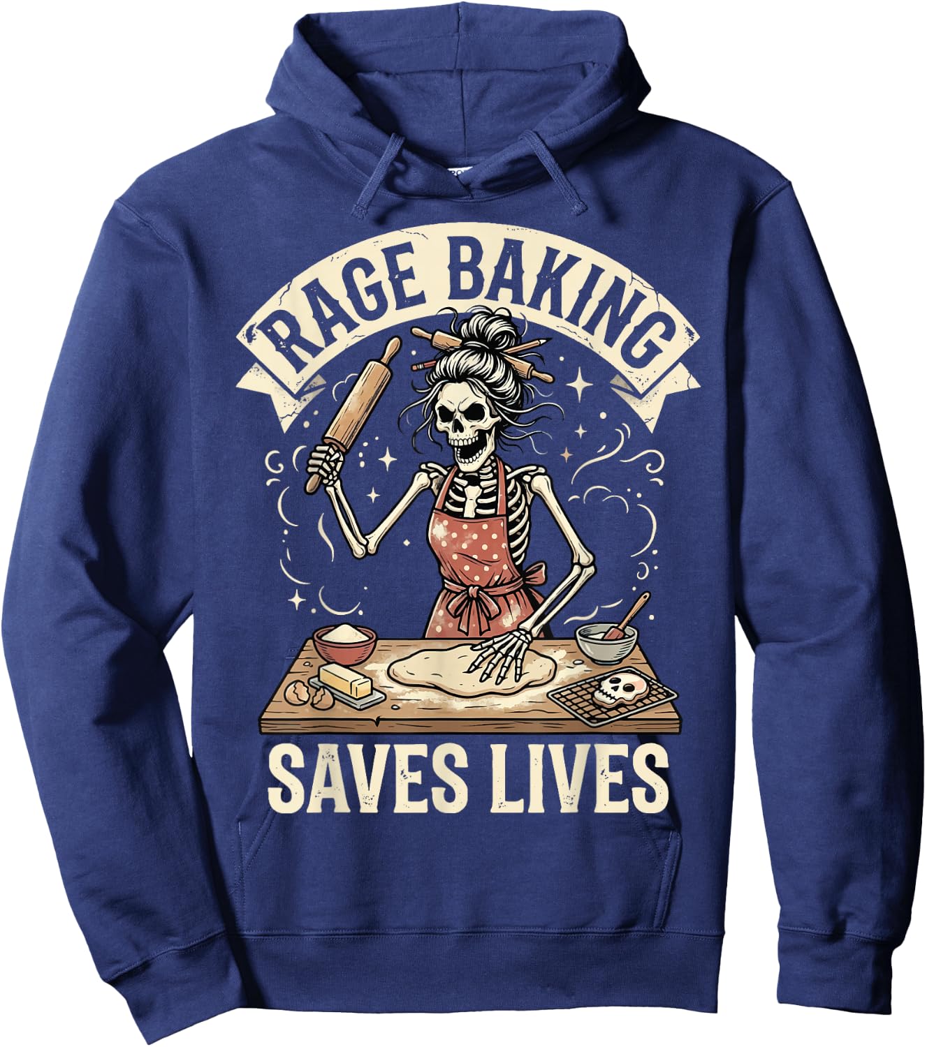 Rage Baking Saves Lives Hoodie - Hoodie | Navy