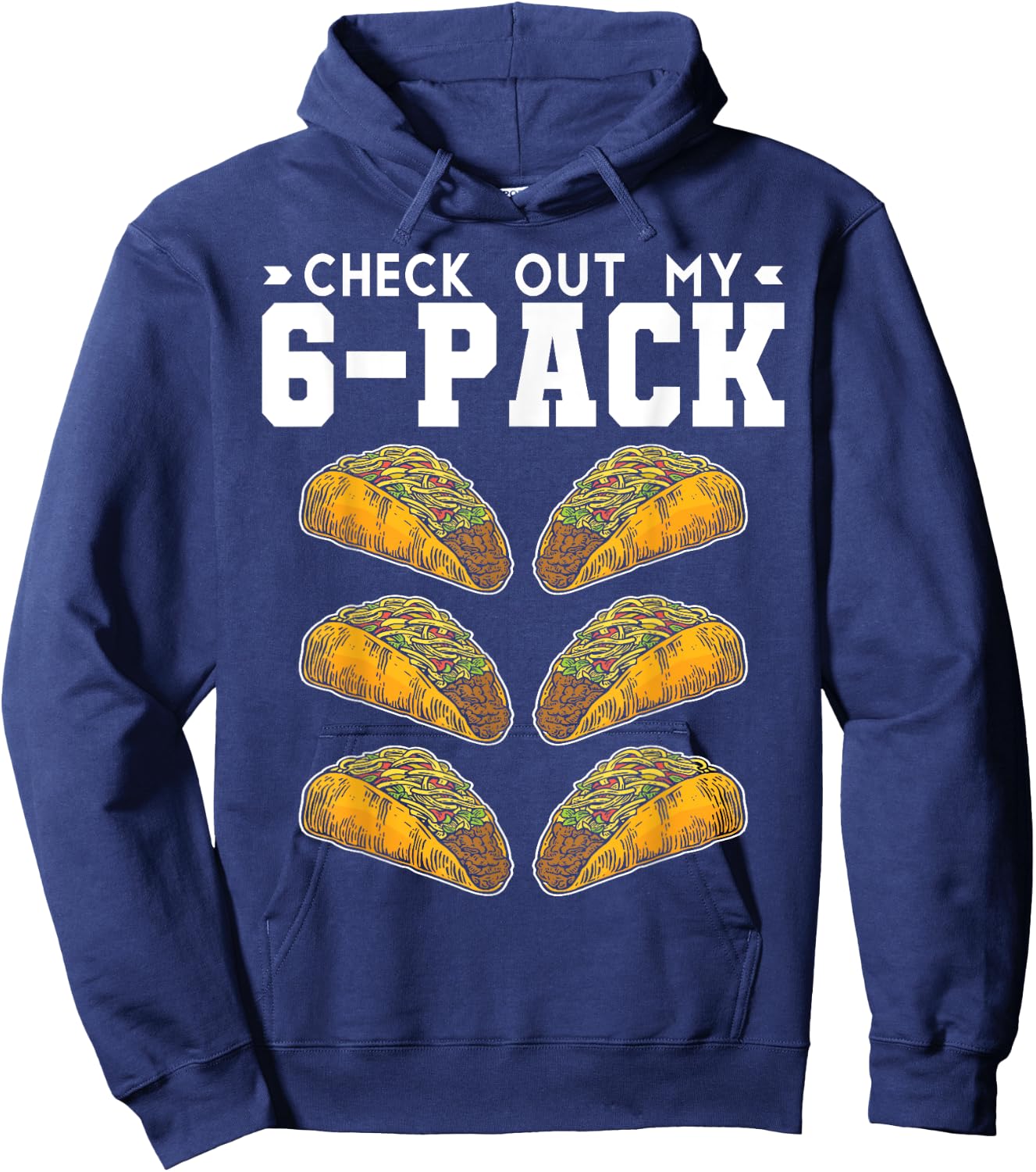 Tacco Junk Food Tacco, Pack of 6 Hoodie - Hoodie | Navy