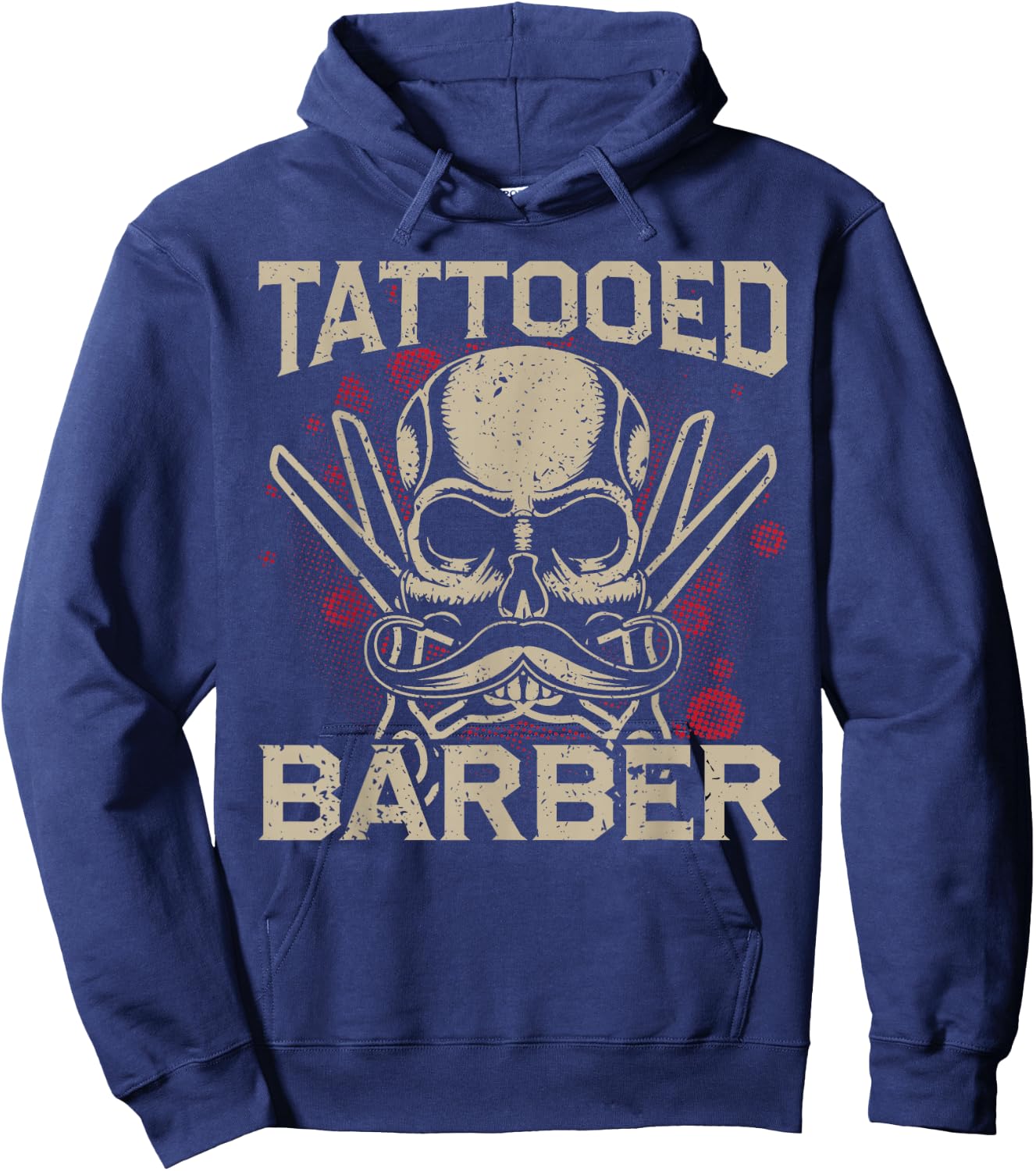 Tattooed Barber Barber Hairdresser Hoodie - Hoodie | Navy