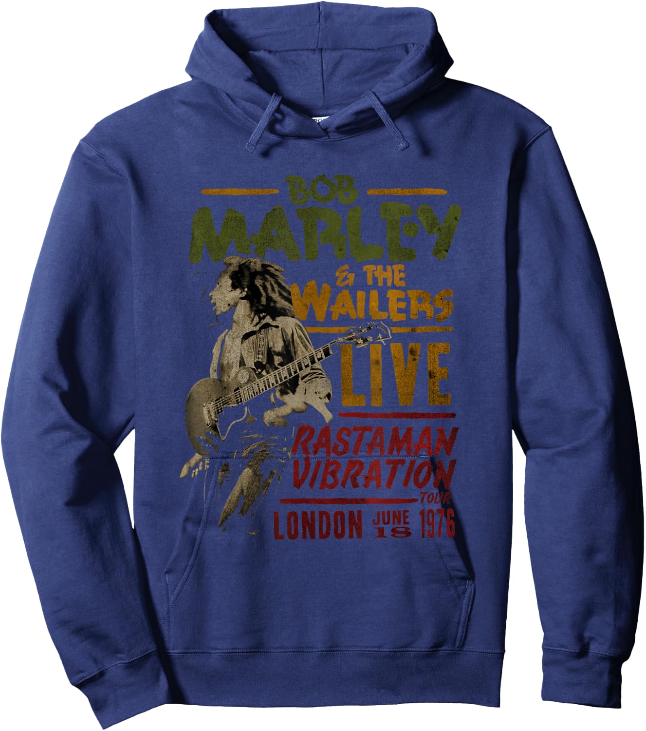 Bob Marley BTRTW The Wailers Live Hoodie - Hoodie | Navy
